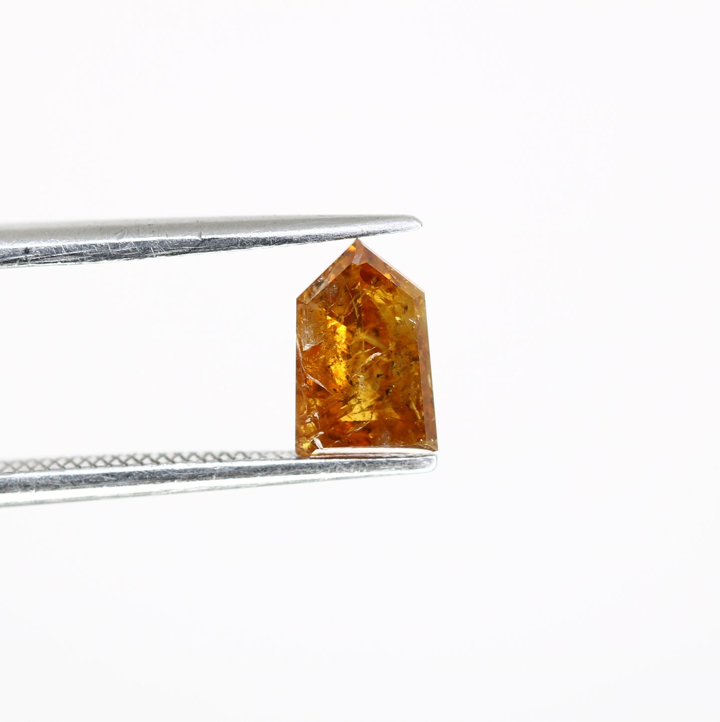 0.87 CT Bullet Shape Natural Orange 7.30 MM Loose Fancy Diamond For Designer Ring - JayKrishna Diamond
