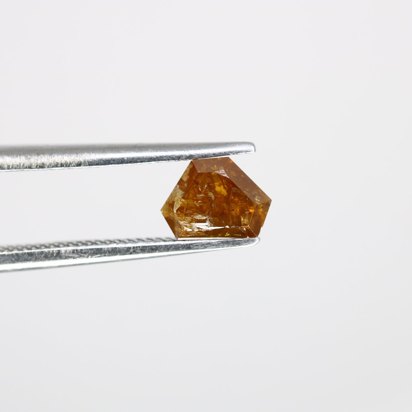 0.70 CT Triangle Shape 4.60 MM Orange Fancy Natural Diamond For Wedding Ring - JayKrishna Diamond