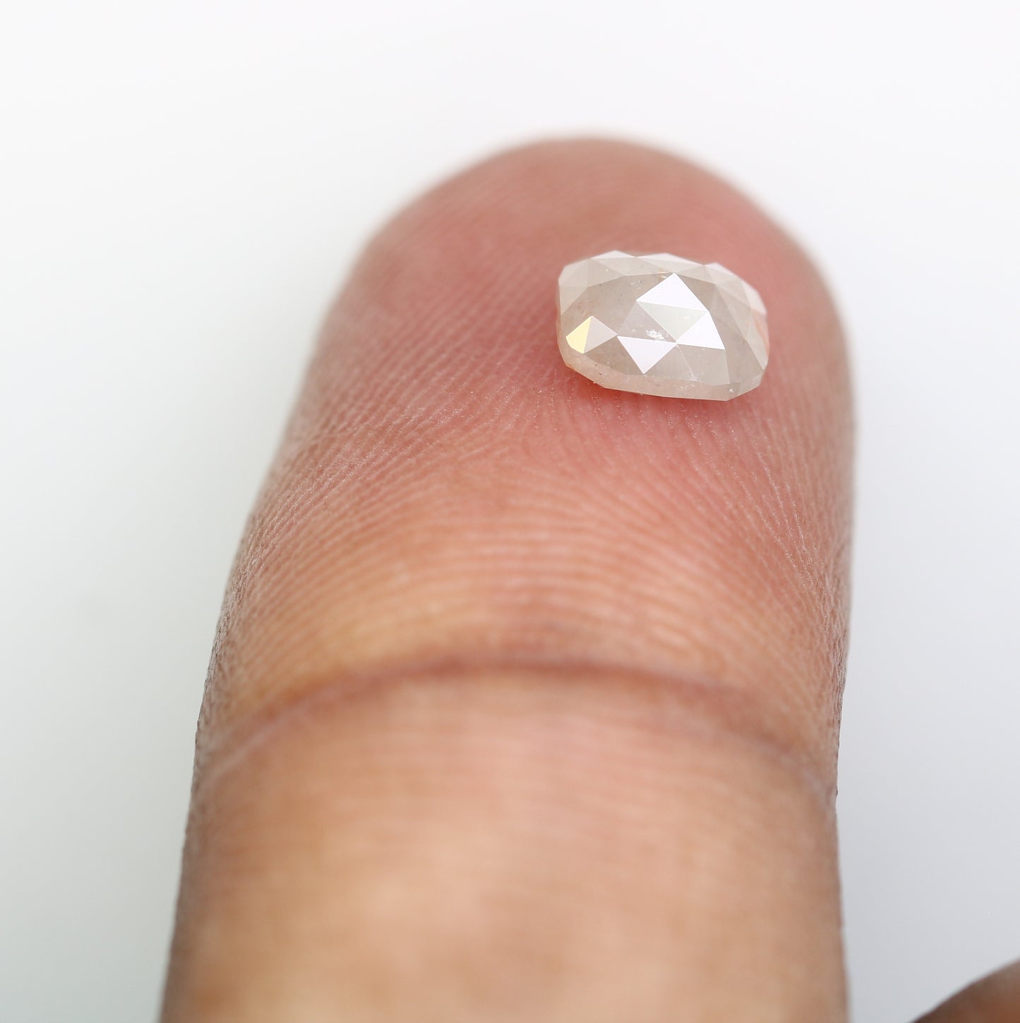 0.93 CT Grey Emerald Shape 6.00 MM Polished Diamond For Engagement Ring - JayKrishna Diamond