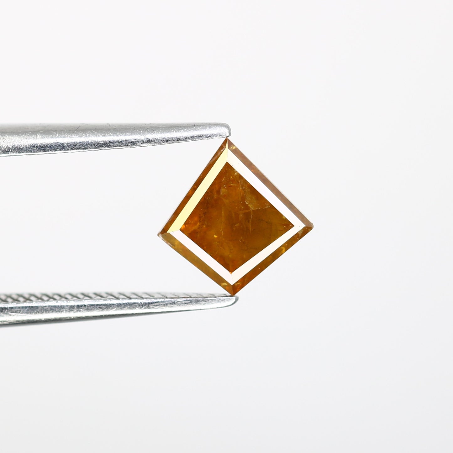 0.73 Carat Orange Color Natural Loose Kite Shaped 7.00 MM Diamond For Wedding Ring - JayKrishna Diamond