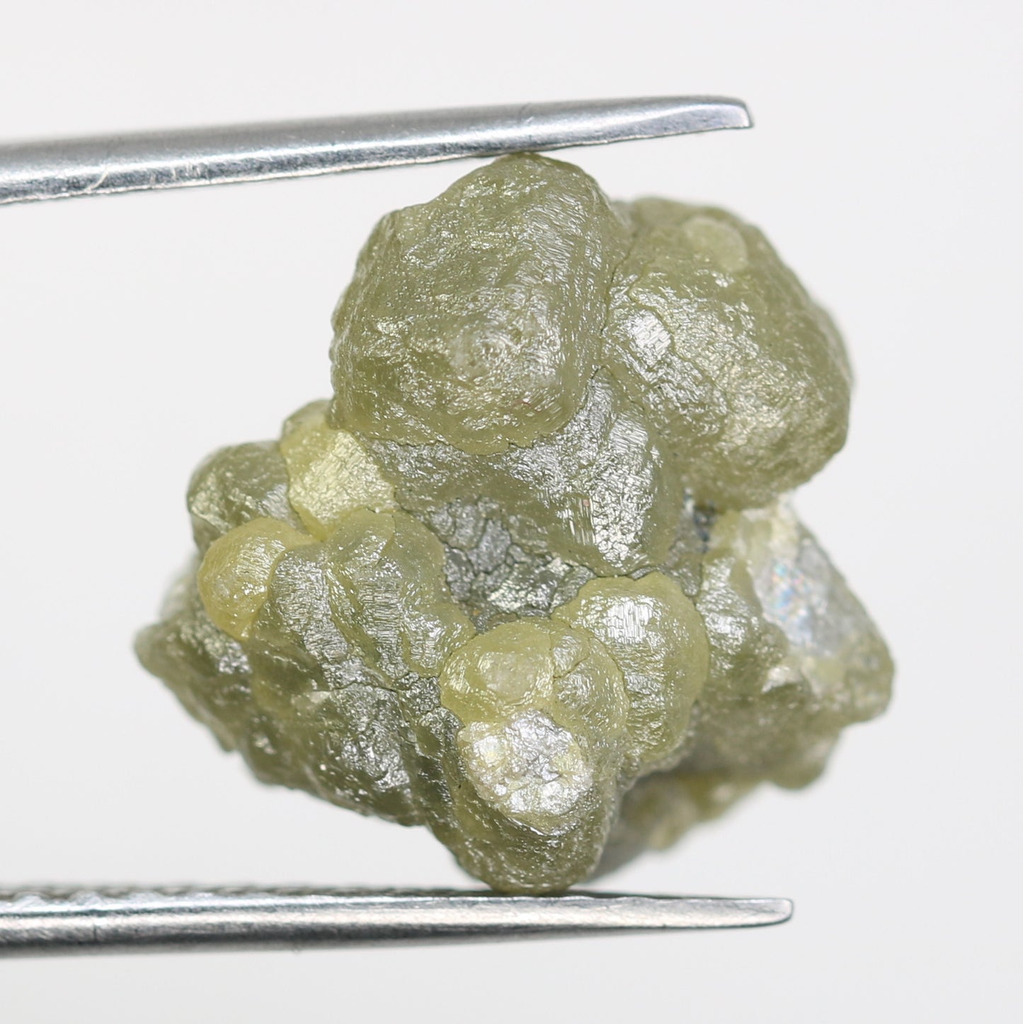 14.10 CT Uncut Raw Greenish Rough Diamond For Engagement Ring - JayKrishna Diamond