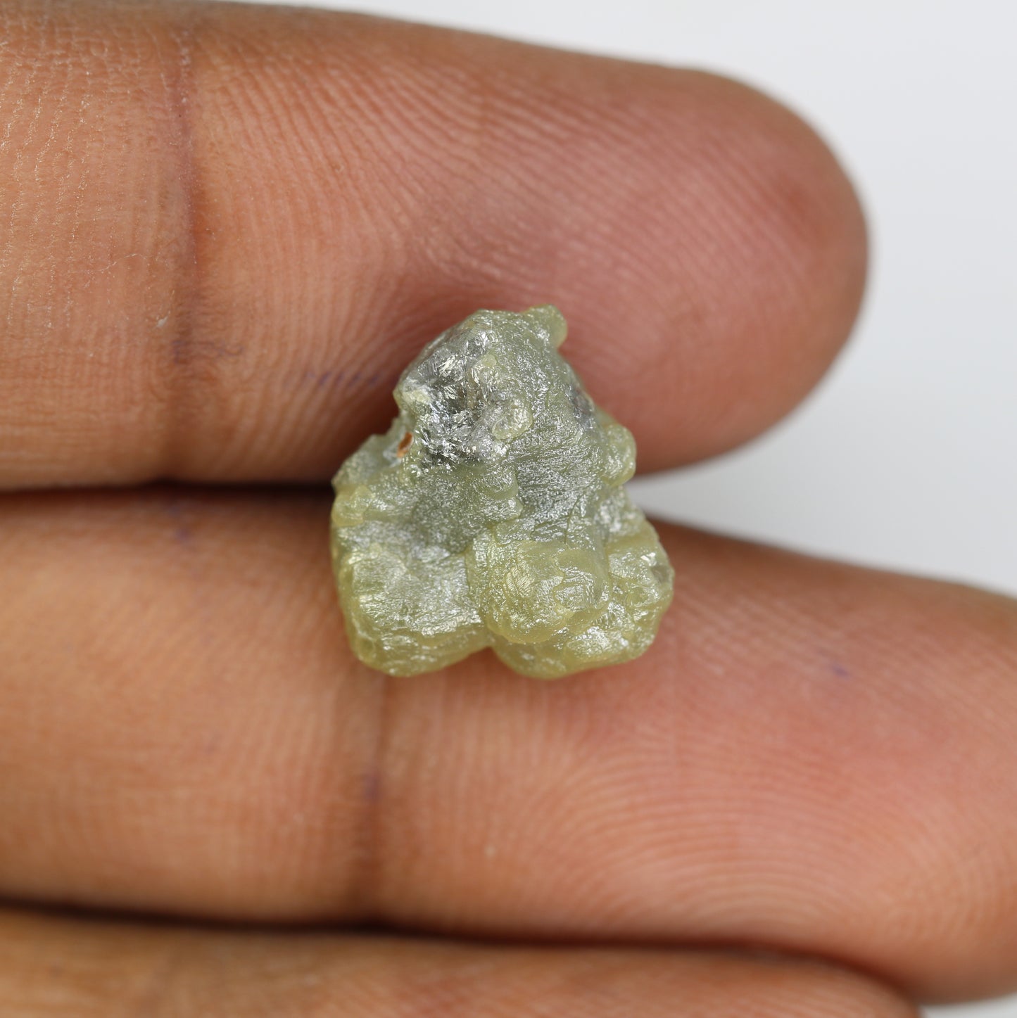 9.24 CT Rough Irregular Cut Raw Greenish Diamond For Engagement Ring - JayKrishna Diamond