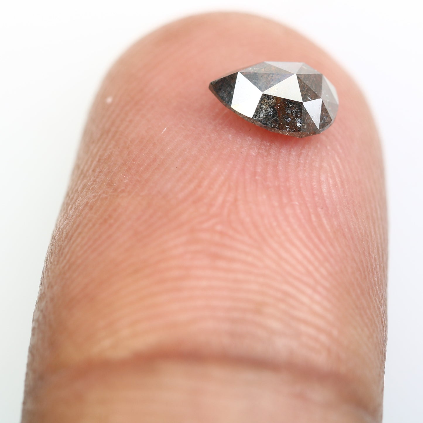 0.67 Carat Pear Shaped Loose Natural Salt and Pepper Diamond for Galaxy Ring - Unique Gemstone for Celestial-Inspired Jewelry Designs - JayKrishna Diamond