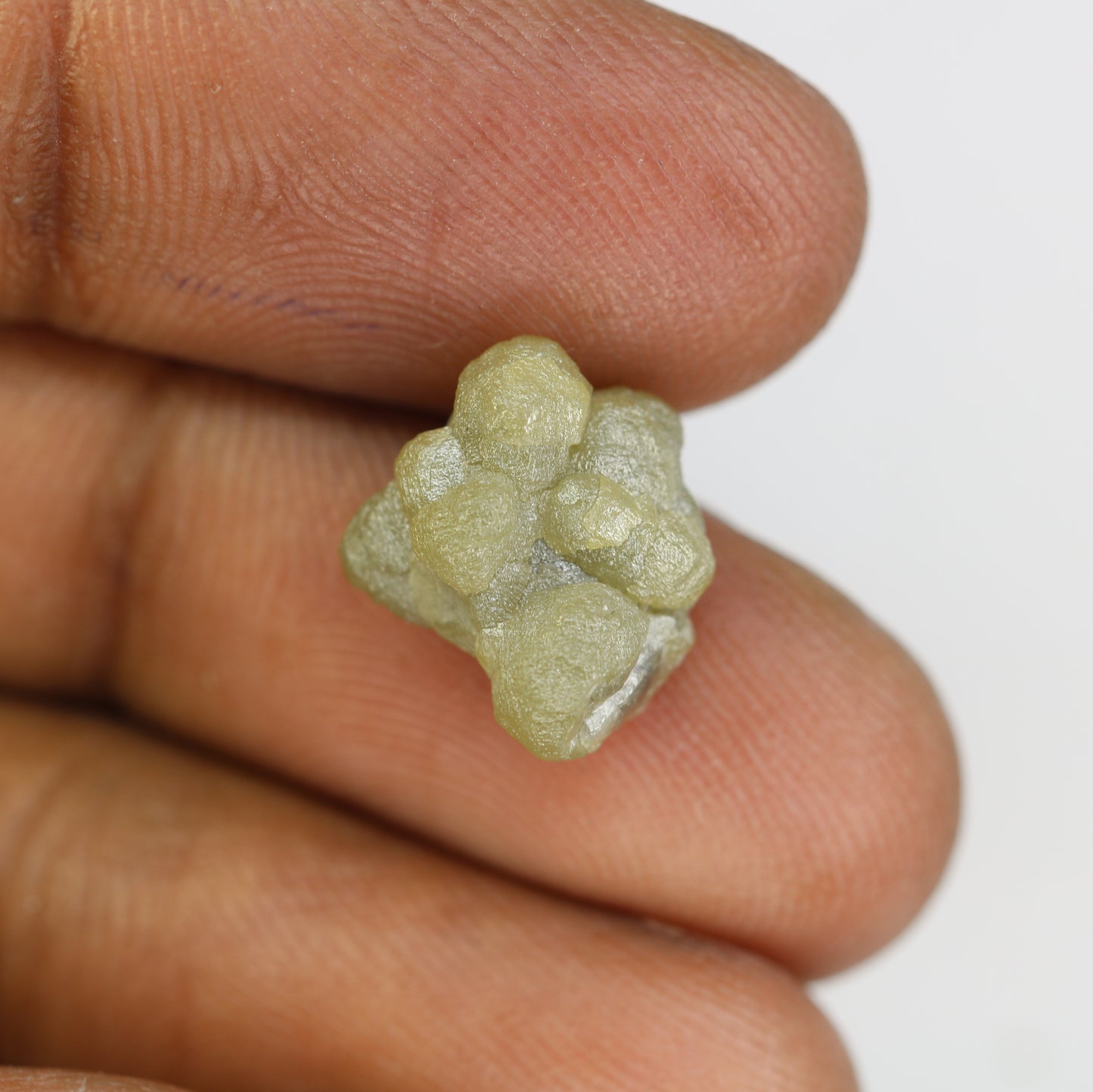 8.71 CT Greenish Rough Irregular Cut Raw Diamond For Engagement Ring - JayKrishna Diamond