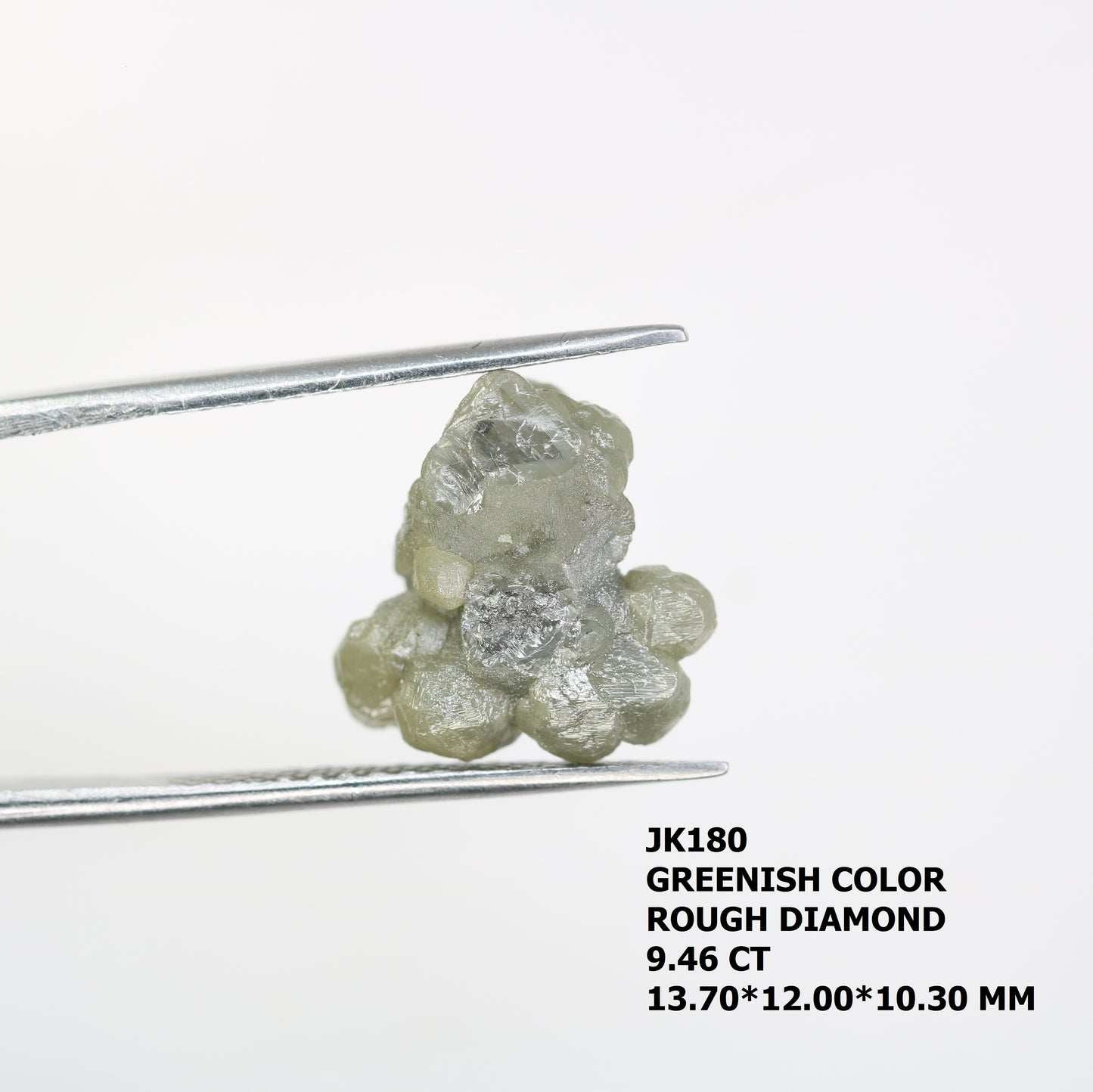 9.46 CT Greenish Rough Raw Uncut Diamond For Engagement Ring - JayKrishna Diamond