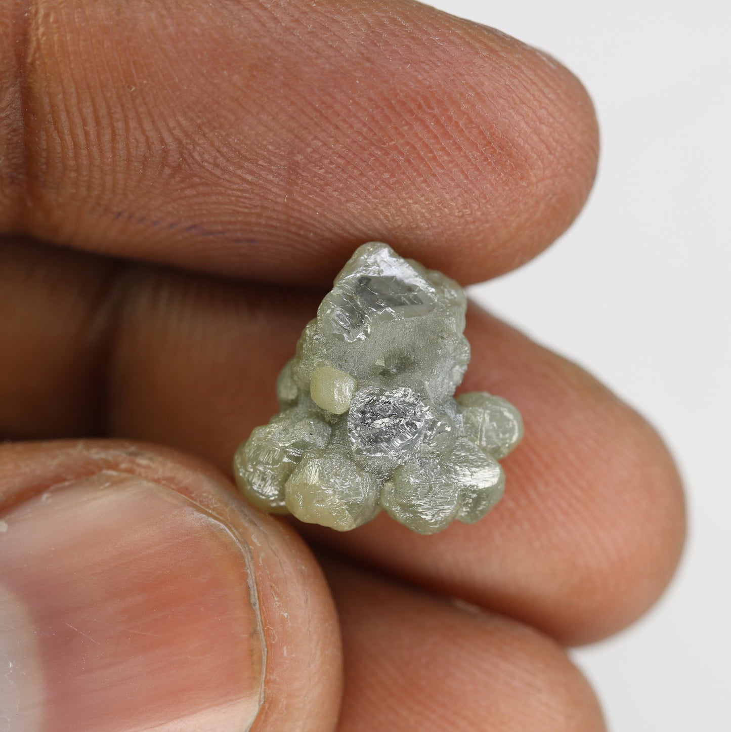 9.46 CT Greenish Rough Raw Uncut Diamond For Engagement Ring - JayKrishna Diamond