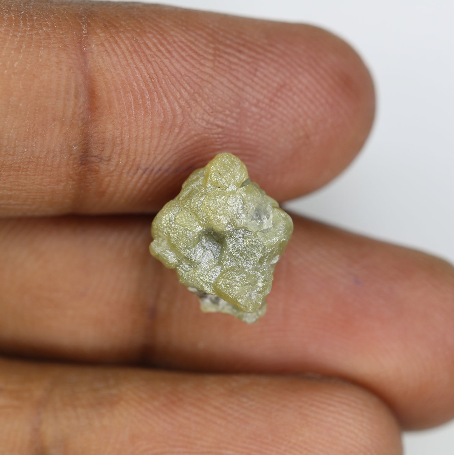 8.94 CT Greenish Uncut Rough Raw Diamond For Engagement Ring - JayKrishna Diamond