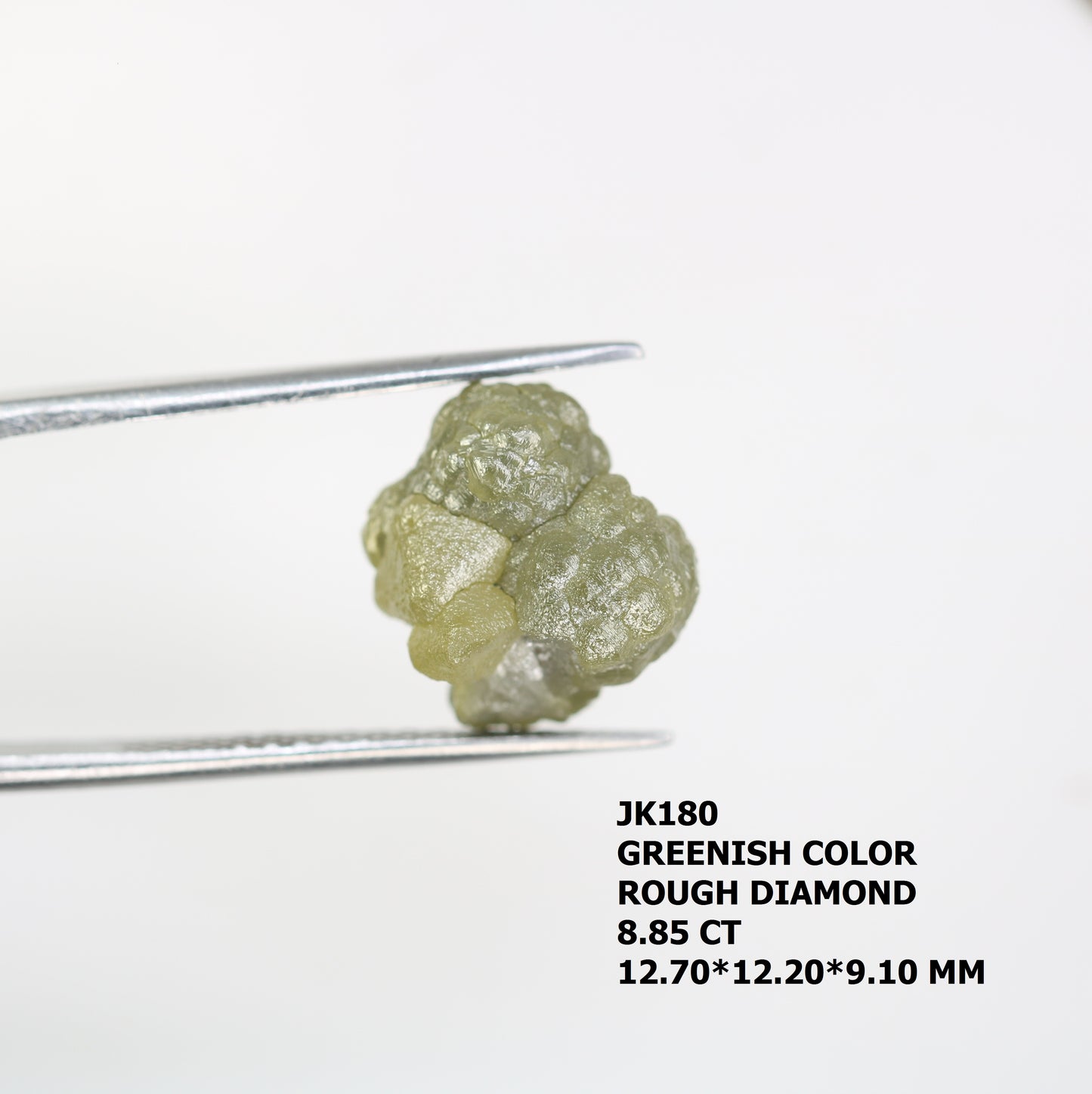 8.85 CT Rough Irregular Cut Raw Greenish Diamond For Engagement Ring - JayKrishna Diamond