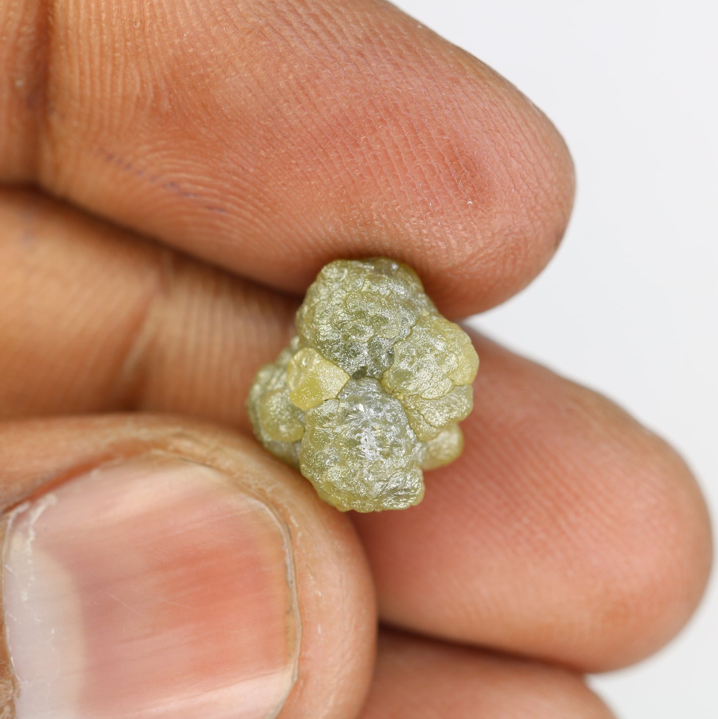 8.85 CT Rough Irregular Cut Raw Greenish Diamond For Engagement Ring - JayKrishna Diamond
