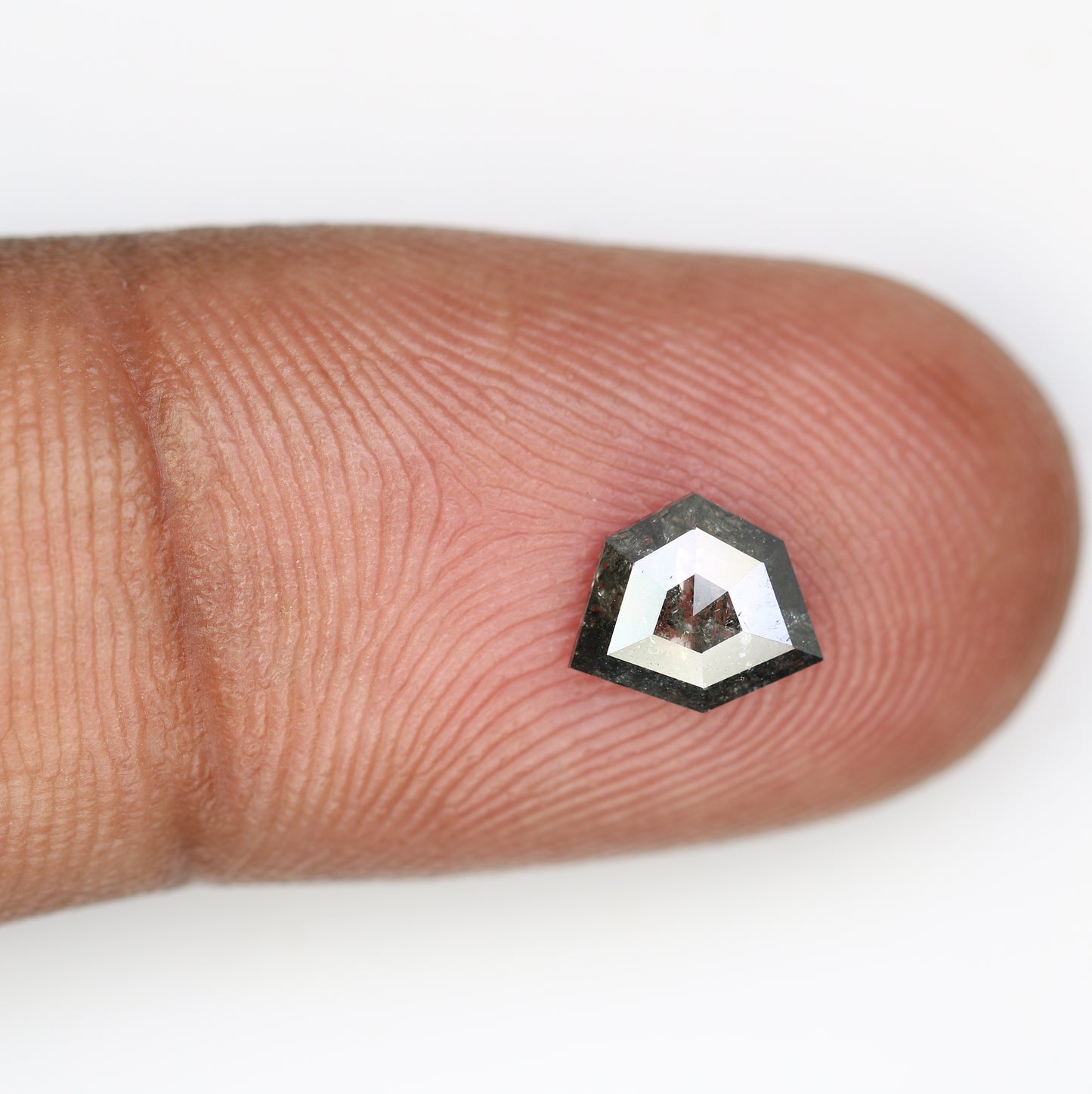 0.71 CT Loose Natural Salt And Pepper Geometric Shaped Diamond For Wedding Ring - JayKrishna Diamond