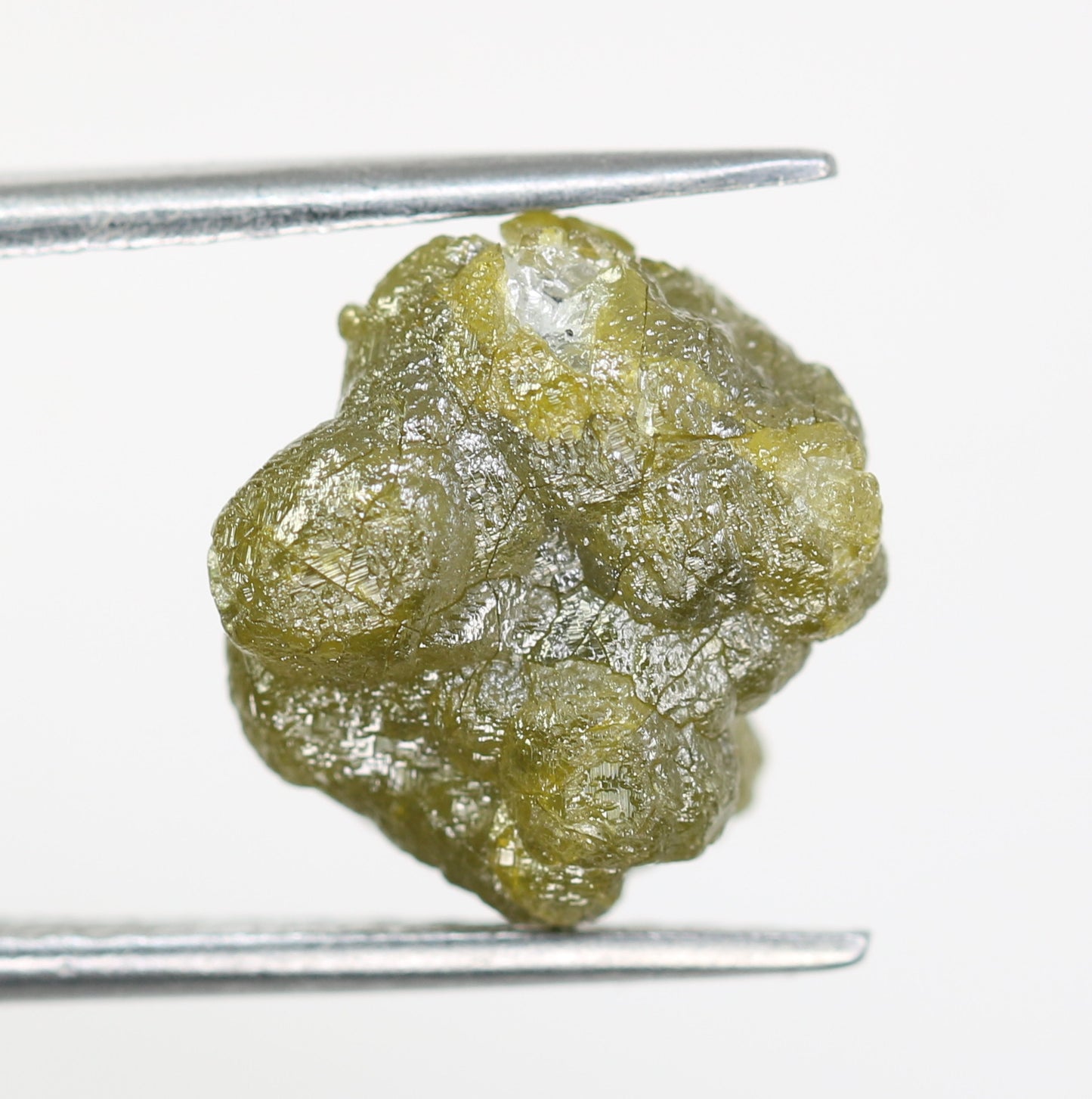7.09 CT Greenish Rough Irregular Cut Raw Diamond For Engagement Ring - JayKrishna Diamond