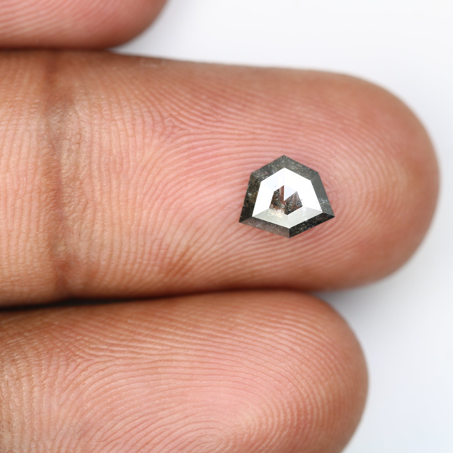 0.71 CT Loose Natural Salt And Pepper Geometric Shaped Diamond For Wedding Ring - JayKrishna Diamond