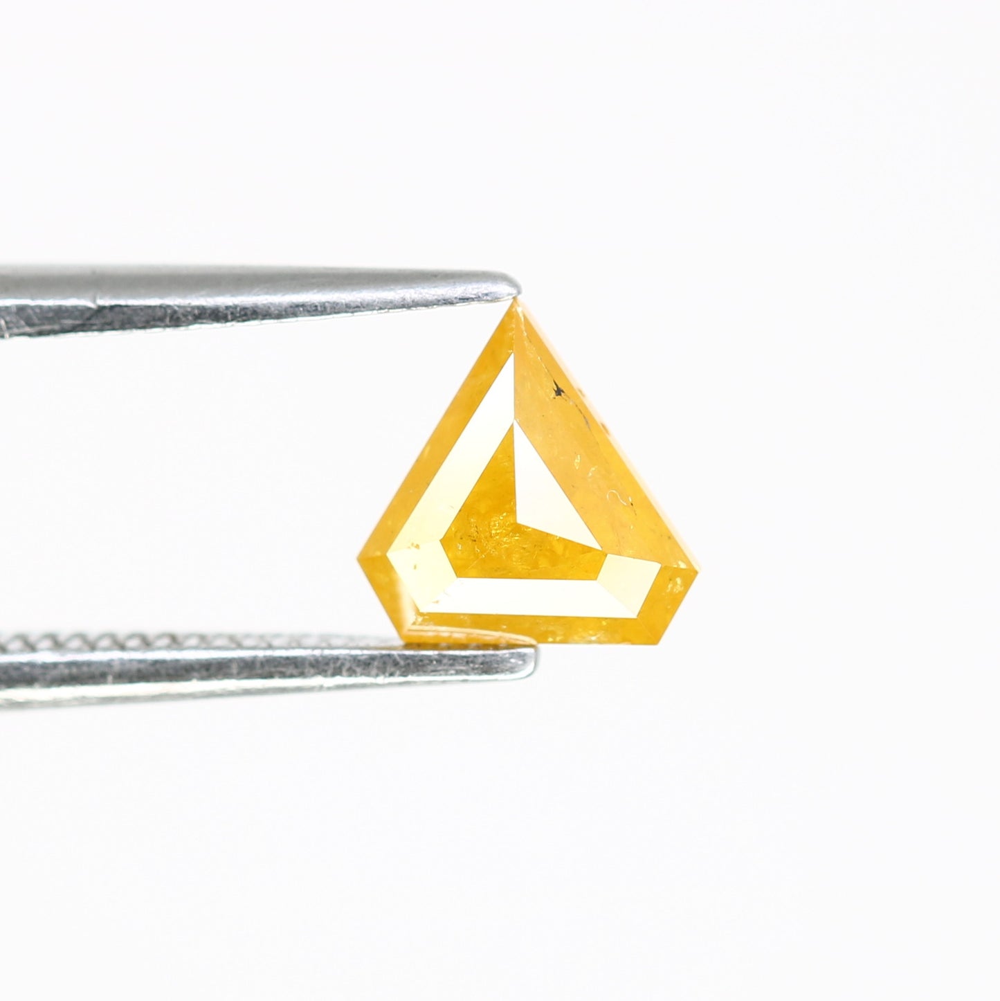 Fancy 0.62 CT Rustic Fancy Yellow Diamond (6.00 MM) in Unique Diamond Shape for Wedding Ring | Elegant Gemstone Jewelry - JayKrishna Diamond
