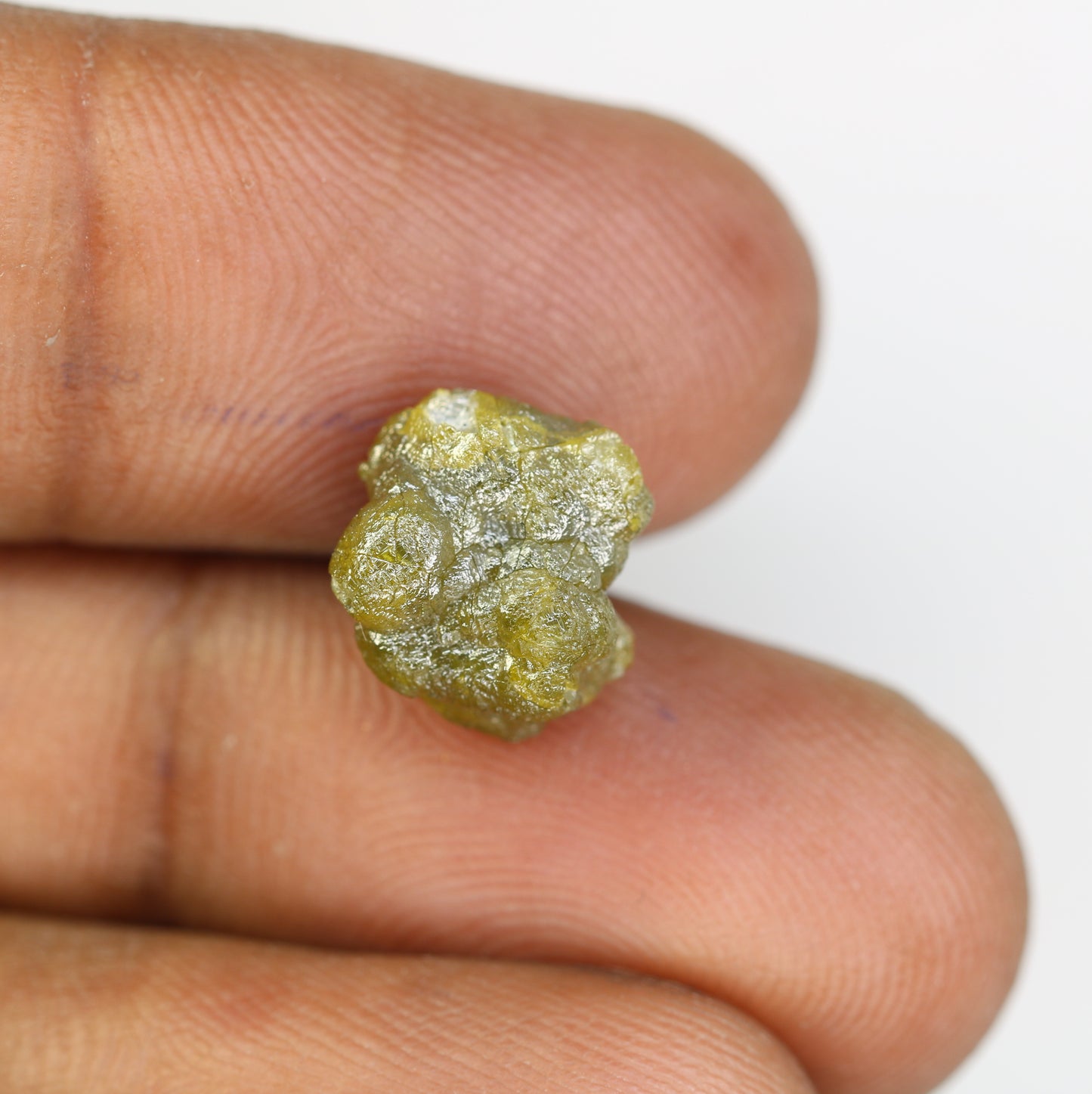 7.09 CT Greenish Rough Irregular Cut Raw Diamond For Engagement Ring - JayKrishna Diamond