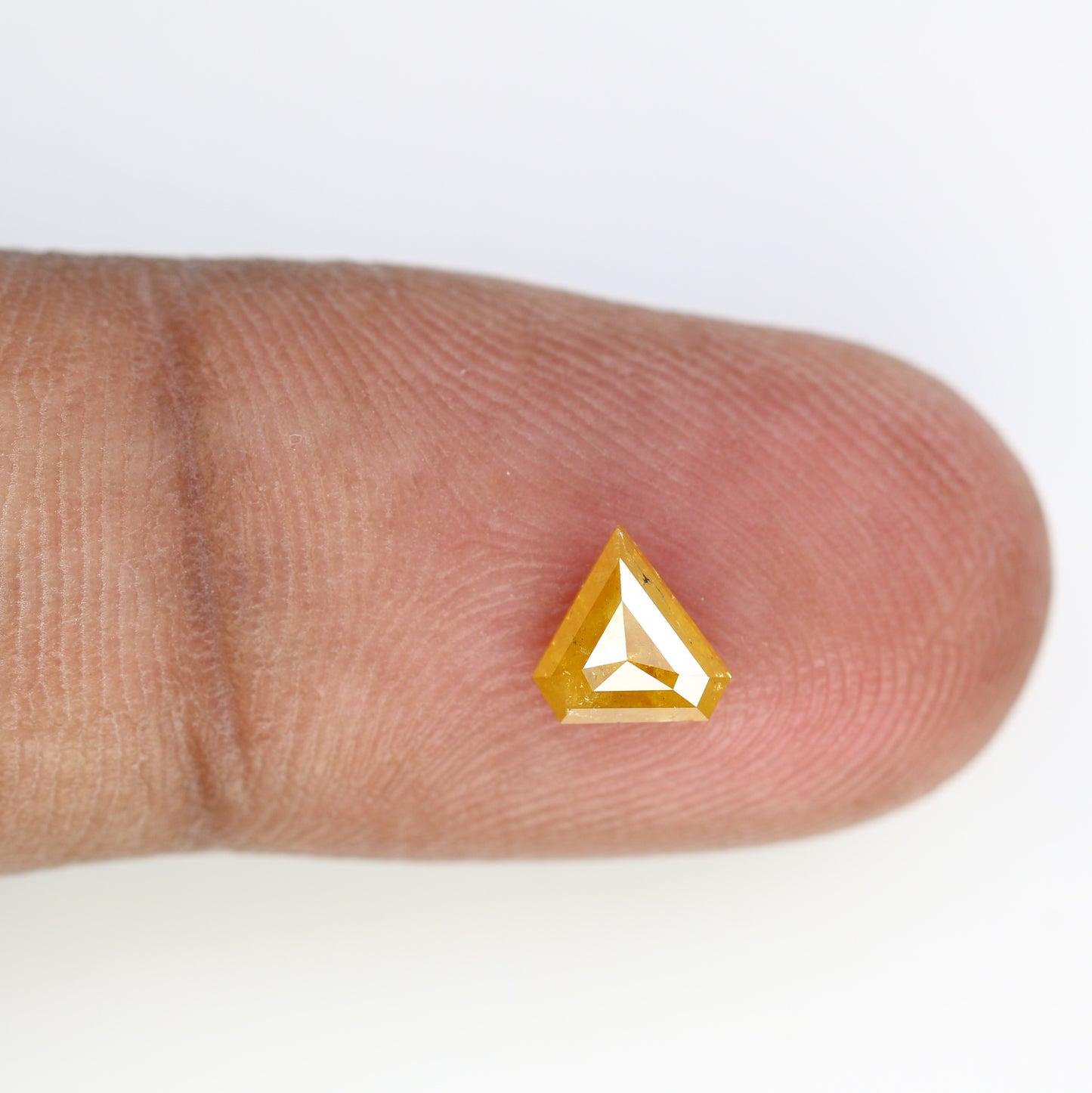 Fancy 0.62 CT Rustic Fancy Yellow Diamond (6.00 MM) in Unique Diamond Shape for Wedding Ring | Elegant Gemstone Jewelry - JayKrishna Diamond