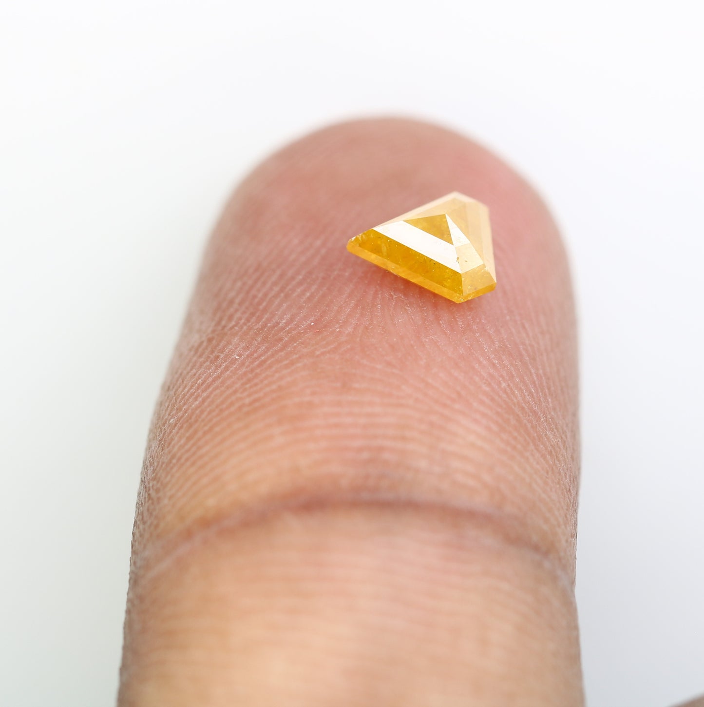 Fancy 0.62 CT Rustic Fancy Yellow Diamond (6.00 MM) in Unique Diamond Shape for Wedding Ring | Elegant Gemstone Jewelry - JayKrishna Diamond