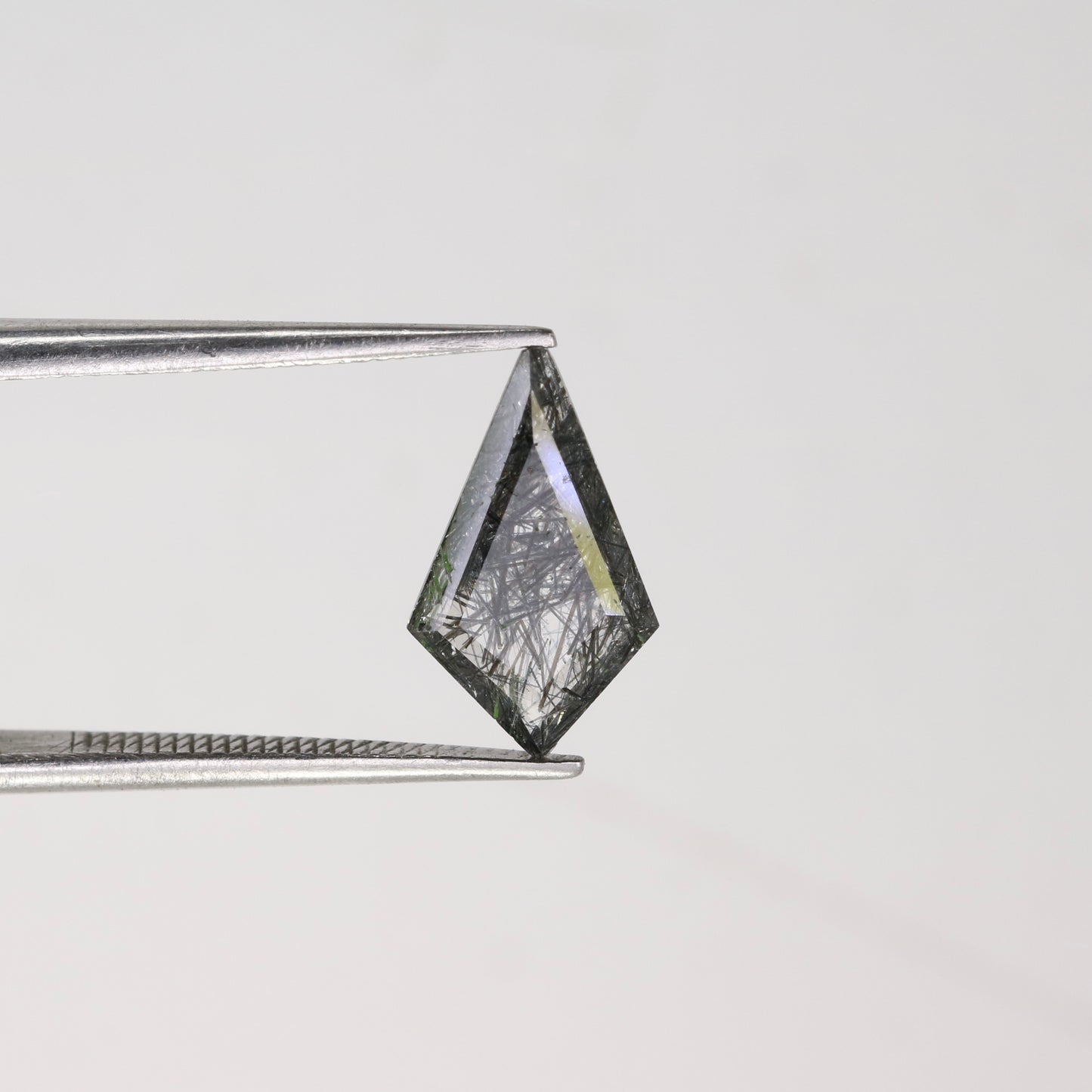 1.29 CT Black Rutile Polished Kite Shape 7.00 MM Natural Gemstone For Wedding Ring - JayKrishna Diamond