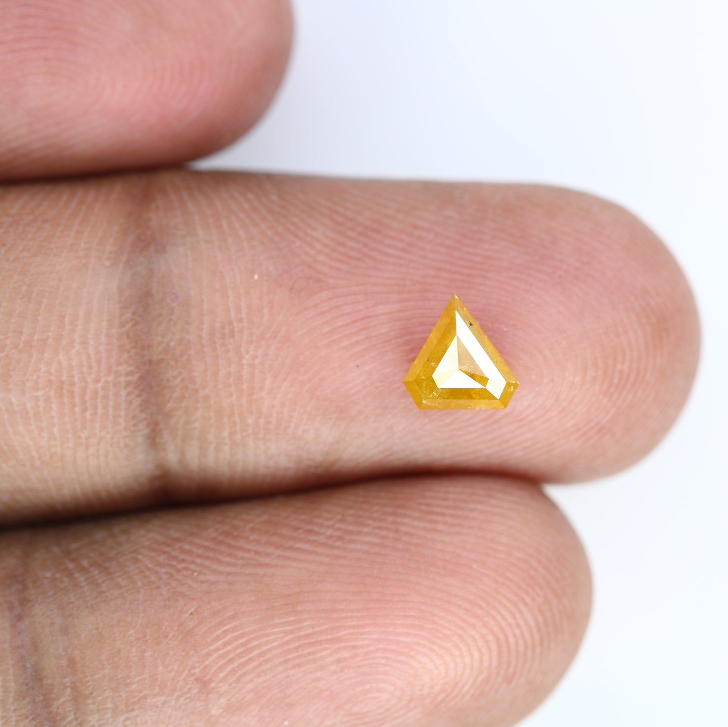 Fancy 0.62 CT Rustic Fancy Yellow Diamond (6.00 MM) in Unique Diamond Shape for Wedding Ring | Elegant Gemstone Jewelry - JayKrishna Diamond