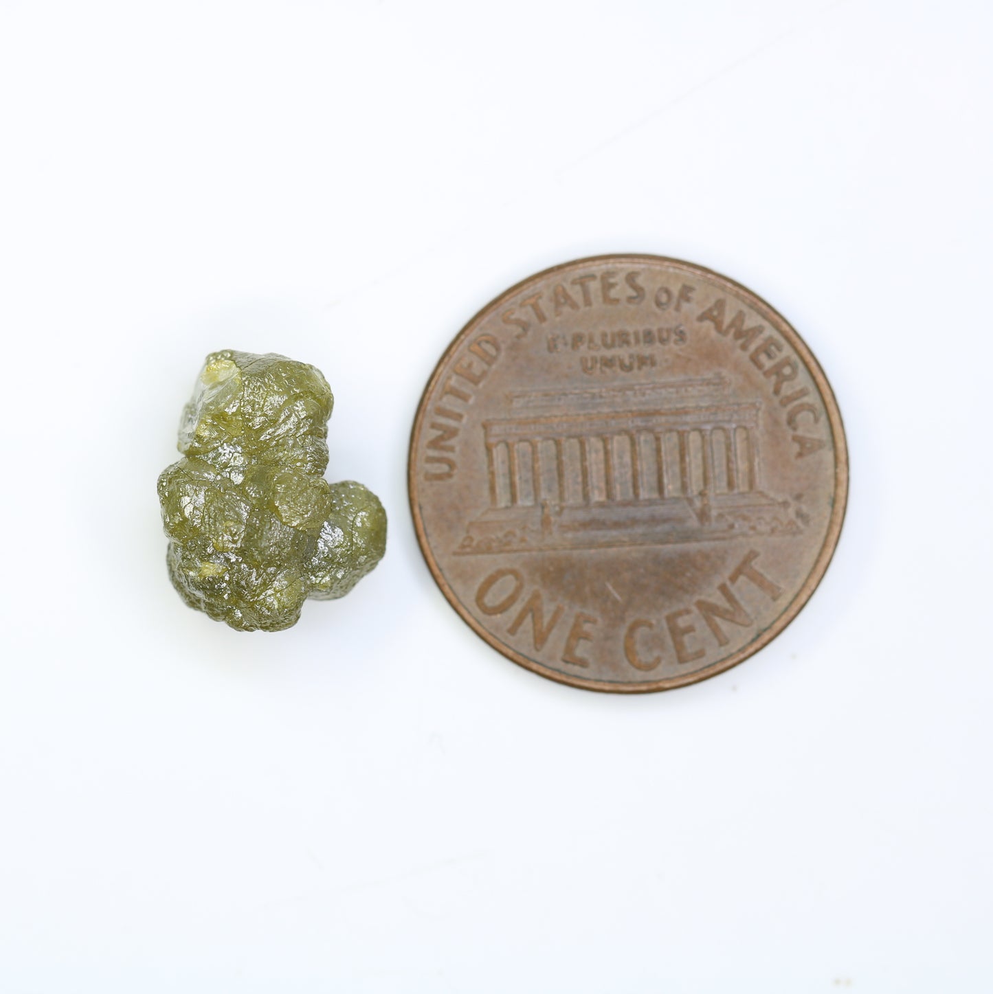 5.74 CT Uncut Raw Greenish Rough Diamond For Engagement Ring - JayKrishna Diamond