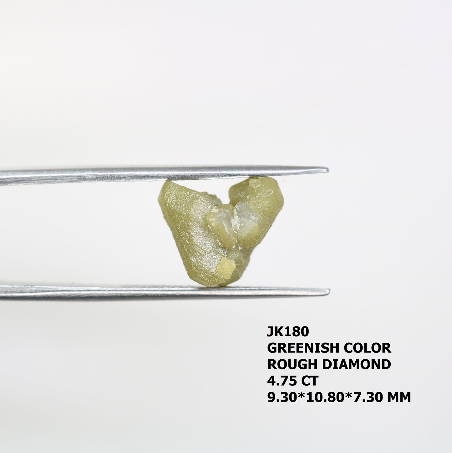 4.75 CT Raw Greenish Rough Uncut Diamond For Engagement Ring - JayKrishna Diamond