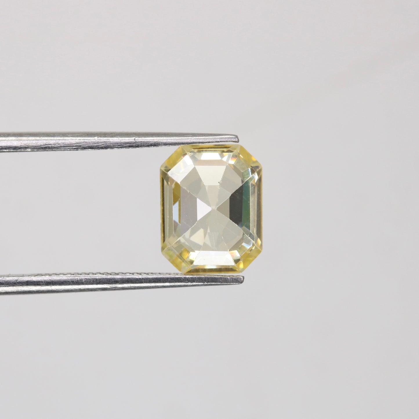 4.26 CT 7.00 MM Emerald Shape Yellow Citrine Loose Gemstone For Wedding Ring - JayKrishna Diamond