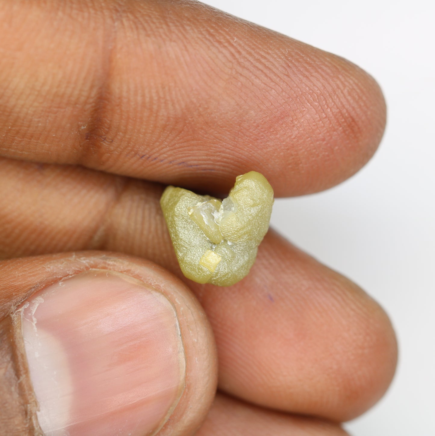 4.75 CT Raw Greenish Rough Uncut Diamond For Engagement Ring - JayKrishna Diamond
