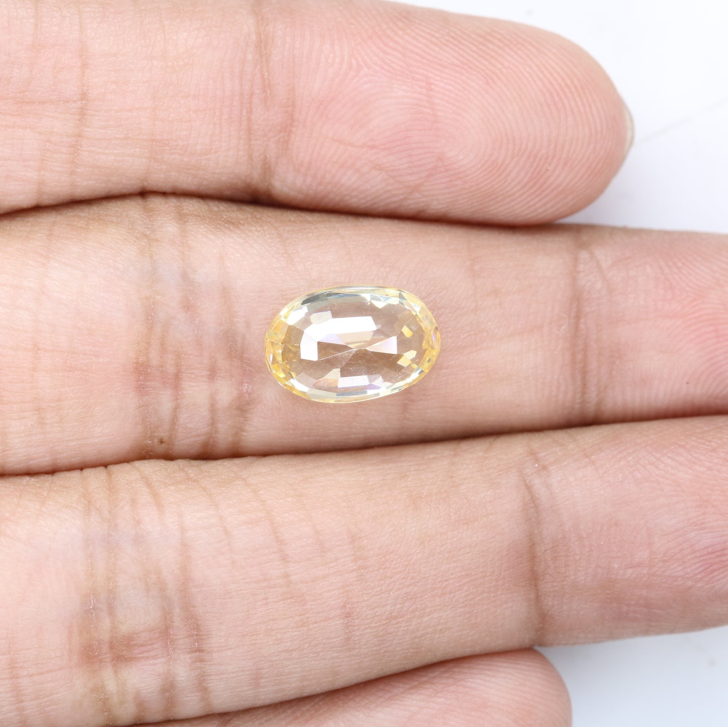 5.54 CT 7.10 MM Oval Shape Yellow Citrine Loose Gemstone For Wedding Ring - JayKrishna Diamond