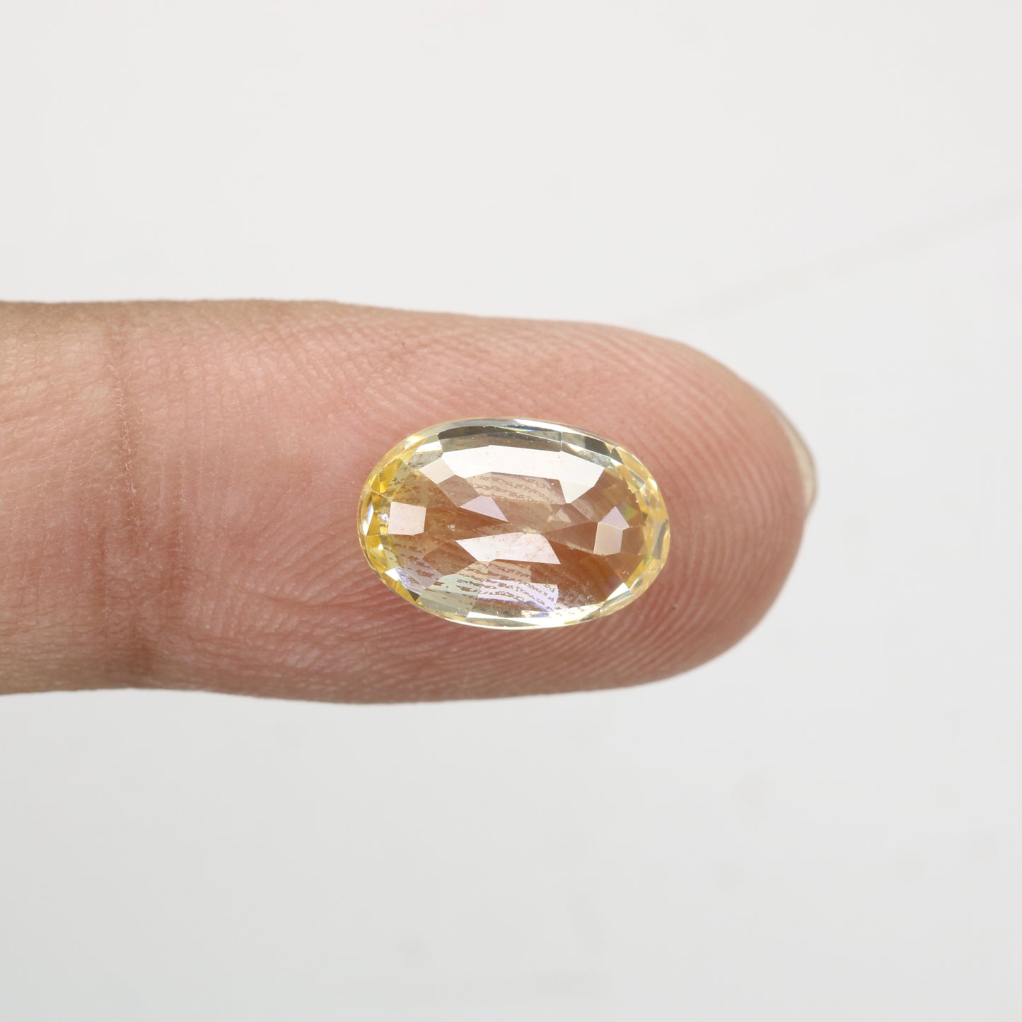 5.54 CT 7.10 MM Oval Shape Yellow Citrine Loose Gemstone For Wedding Ring - JayKrishna Diamond