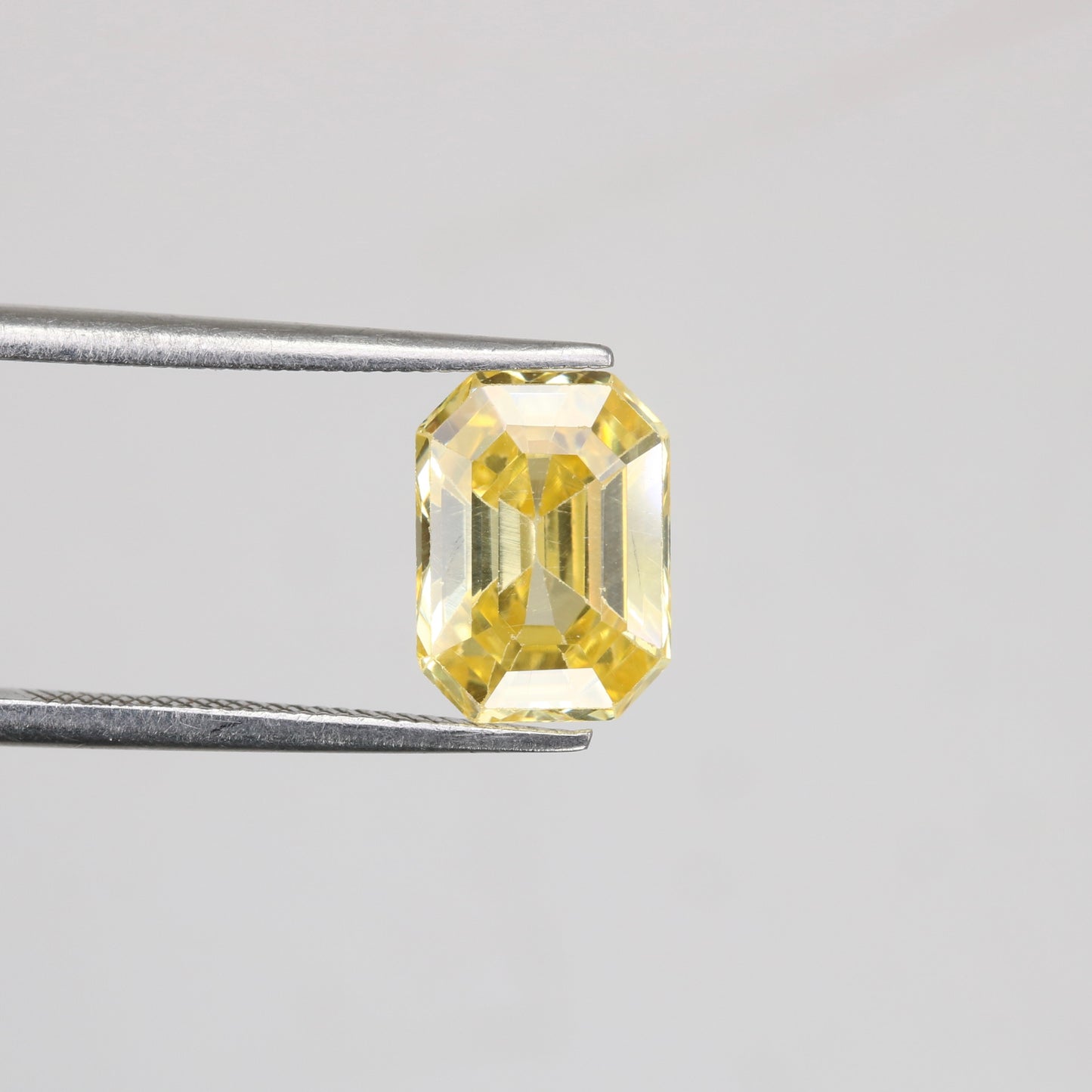 3.96 CT 6.60 MM Emerald Shape Yellow Citrine Natural Gemstone For Engagement Ring - JayKrishna Diamond