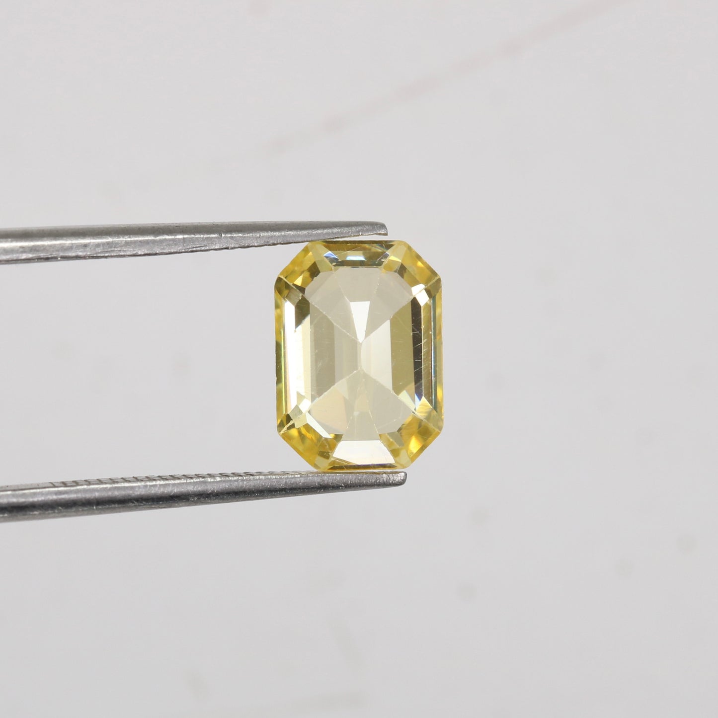 3.96 CT 6.60 MM Emerald Shape Yellow Citrine Natural Gemstone For Engagement Ring - JayKrishna Diamond