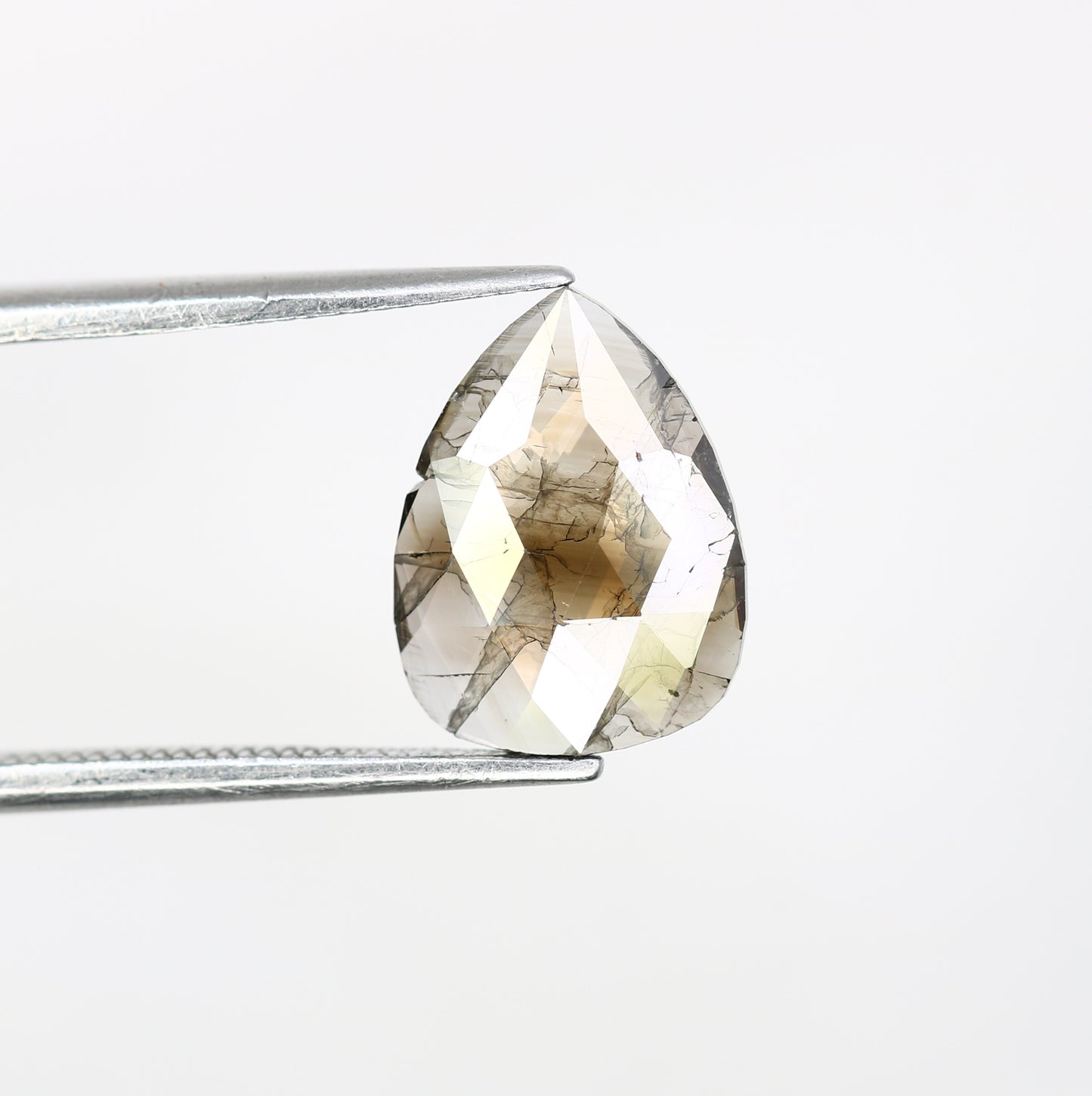 1.74 Carat 11.20 MM Pear Cut Fancy Brown Color Diamond For Engagement Ring - JayKrishna Diamond