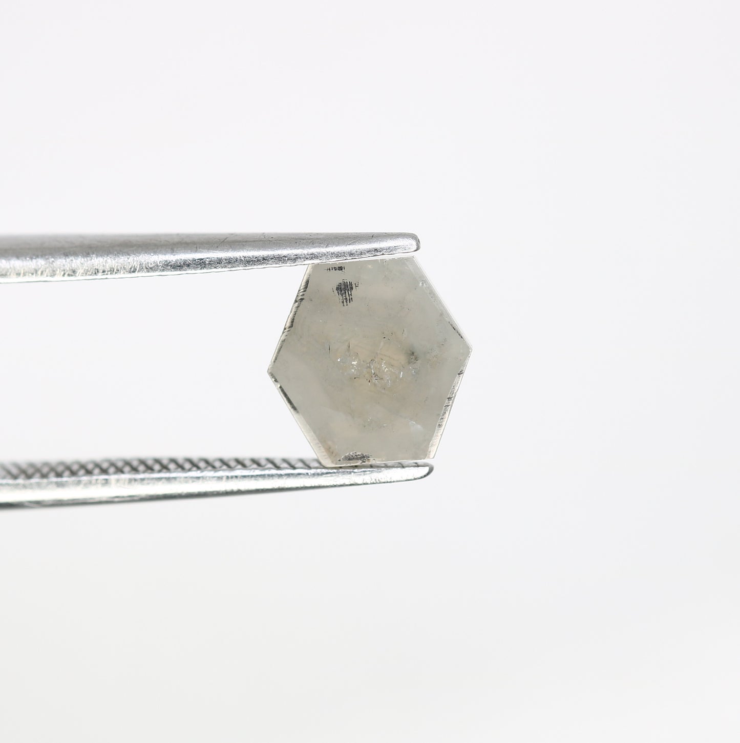 1.00 CT Geometric Shape Grey 7.00 MM Natural Diamond For Engagement Ring - JayKrishna Diamond