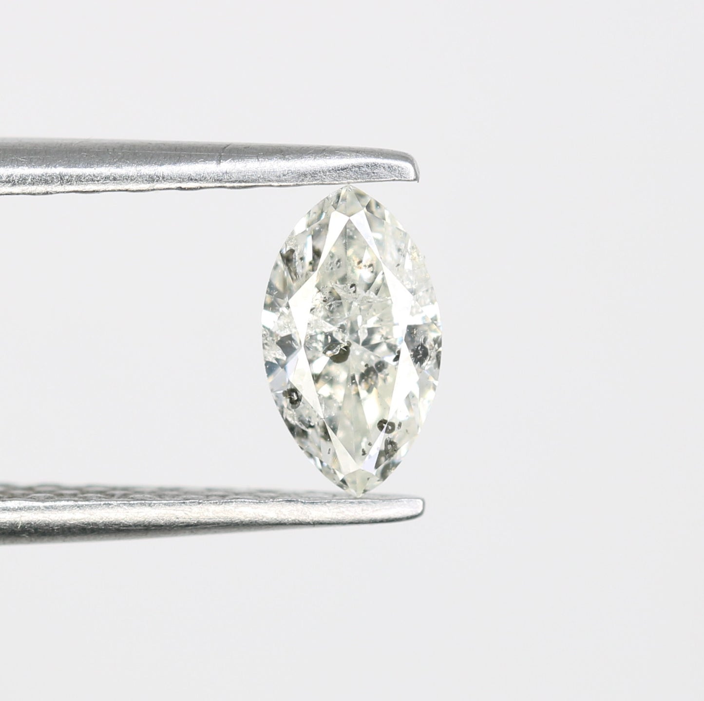 Unique 0.40 CT Marquise Cut Salt & Pepper Diamond | Perfect for Engagement Rings - JayKrishna Diamond