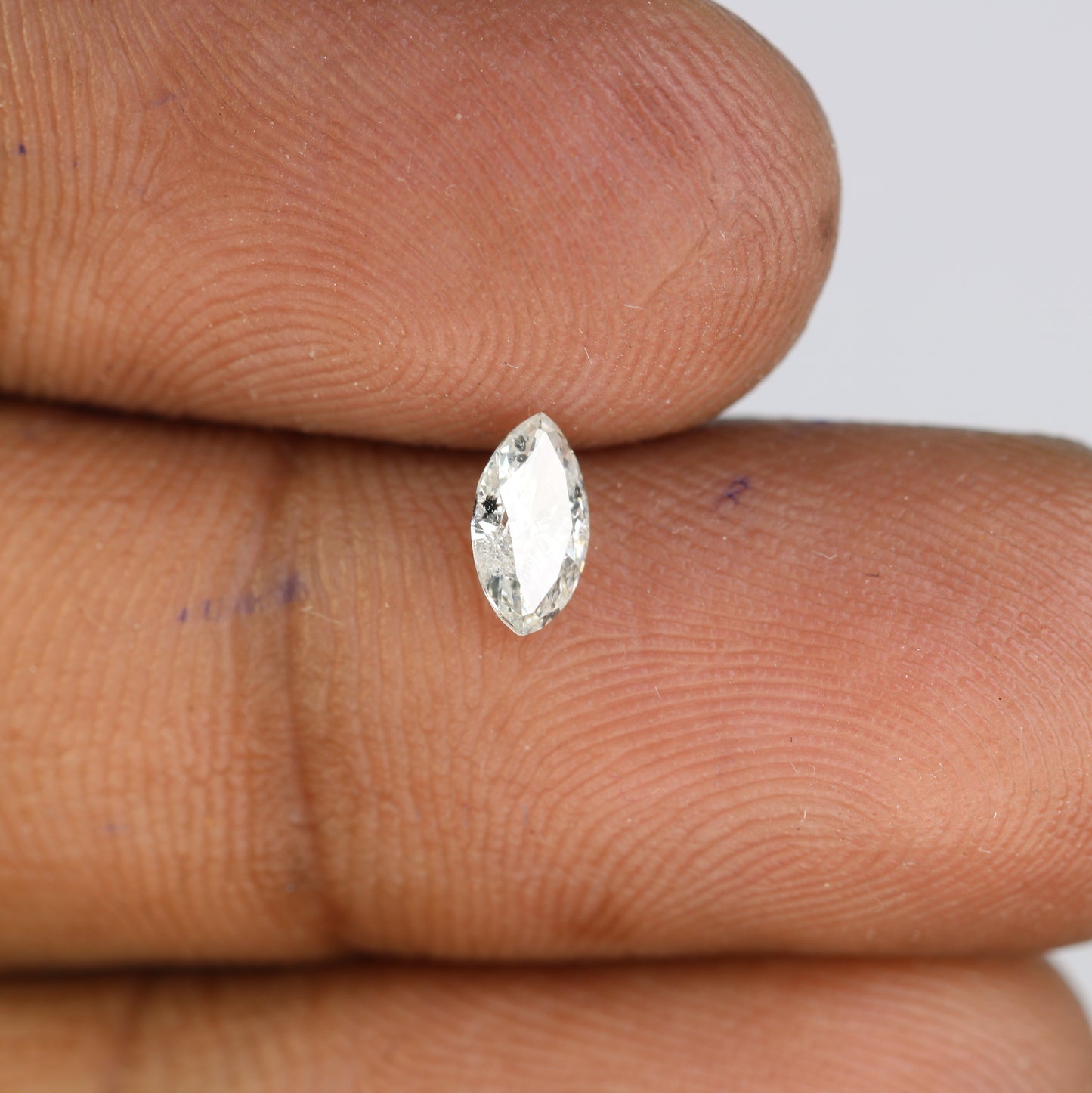 Unique 0.40 CT Marquise Cut Salt & Pepper Diamond | Perfect for Engagement Rings - JayKrishna Diamond