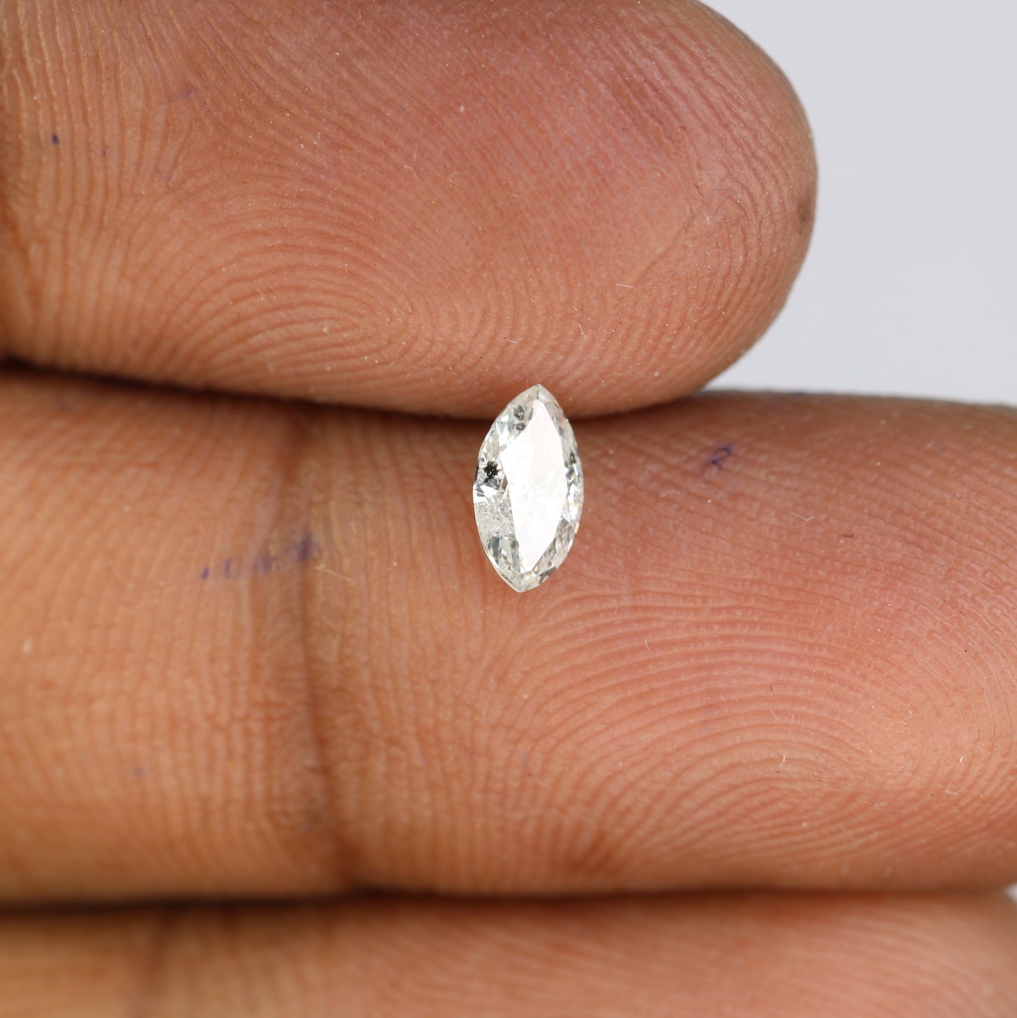 Unique 0.40 CT Marquise Cut Salt & Pepper Diamond | Perfect for Engagement Rings - JayKrishna Diamond
