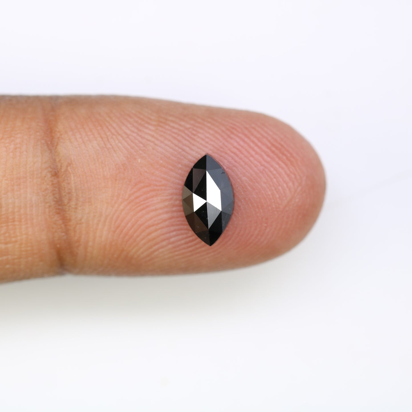 1.03 CT Marquise Shape Loose Natural Black Diamond For Engagement Ring - JayKrishna Diamond