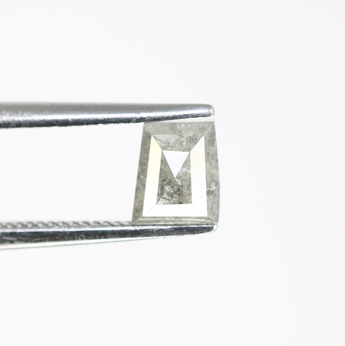 0.92 CT Geometric Shaped 5.20 MM Salt And Pepper Loose Diamond For Wedding Ring - JayKrishna Diamond