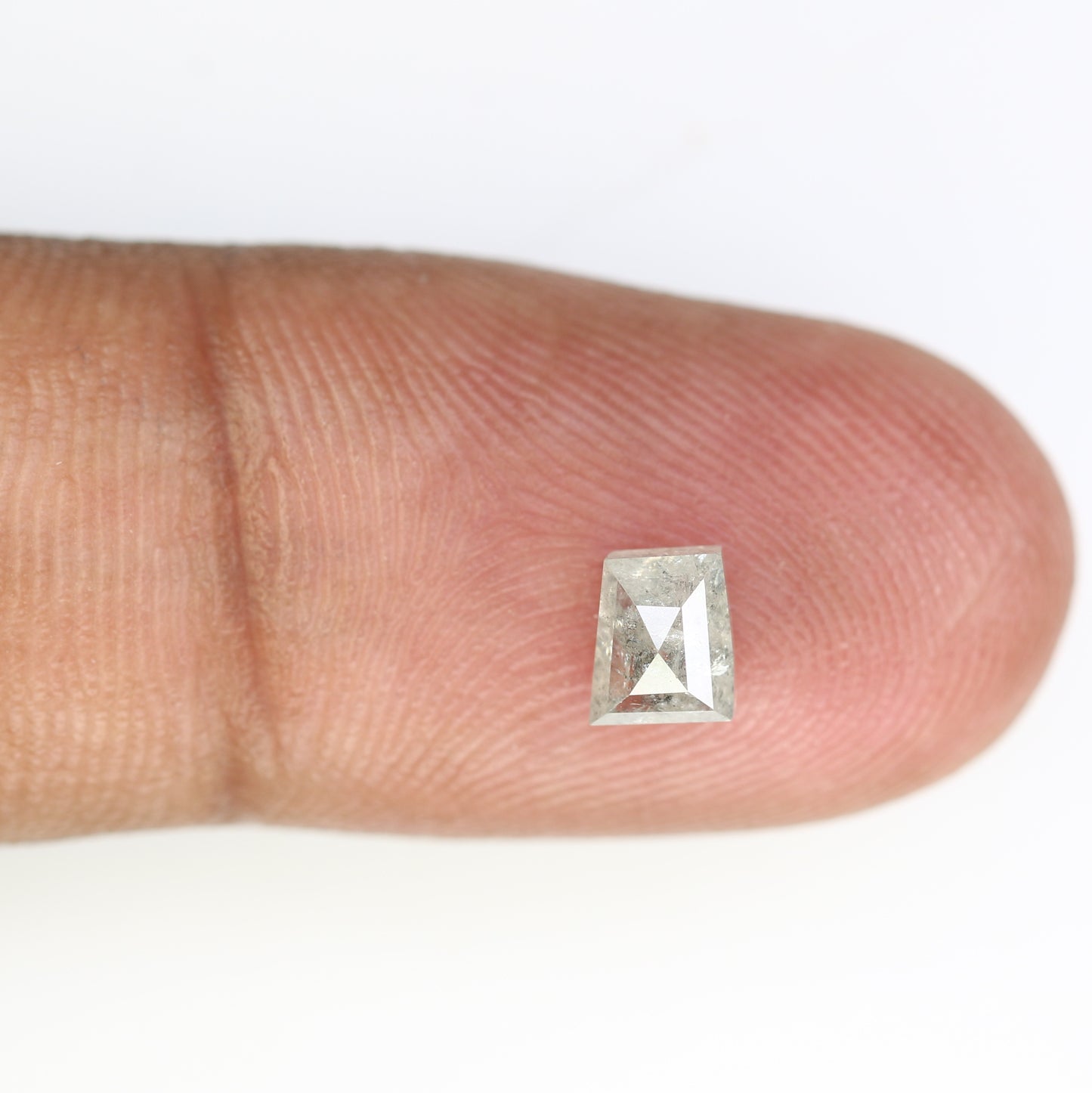 0.92 CT Geometric Shaped 5.20 MM Salt And Pepper Loose Diamond For Wedding Ring - JayKrishna Diamond