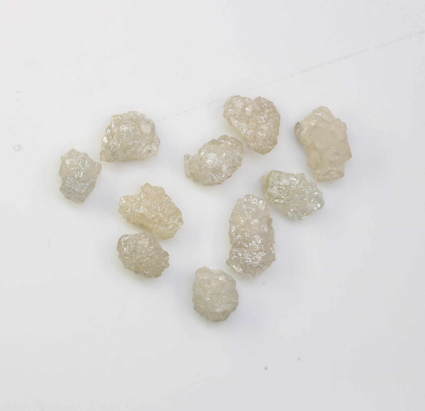 5.40 CT Rough Uncut White Grey Diamond For Engagement Ring - JayKrishna Diamond
