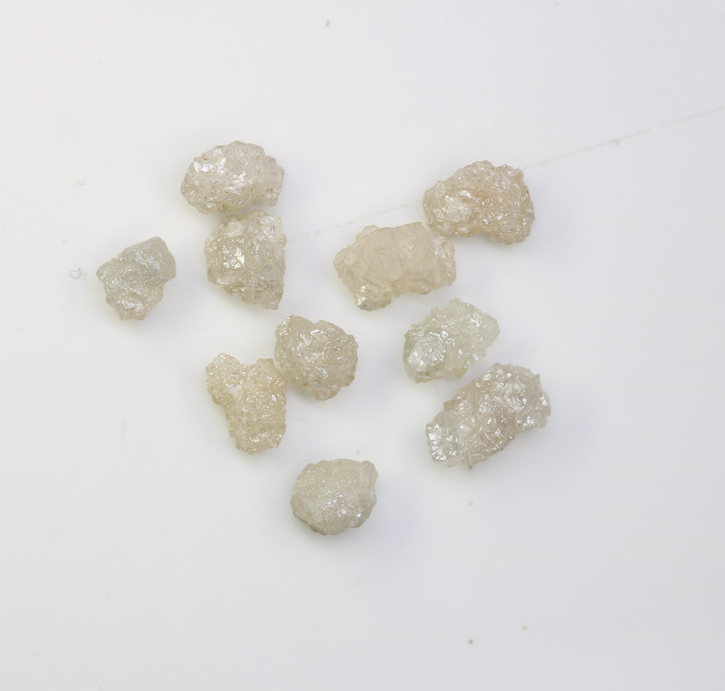 5.40 CT Rough Uncut White Grey Diamond For Engagement Ring - JayKrishna Diamond