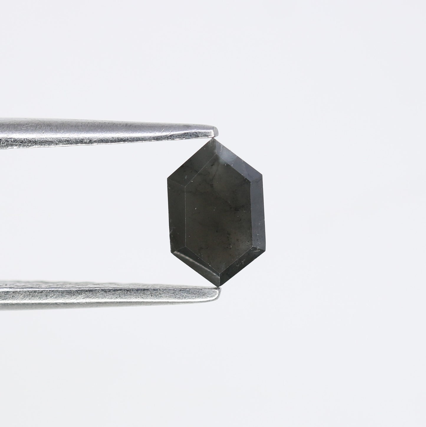 0.61 CT Elongated Hexagon Cut Black Diamond for a Unique Engagement Ring: Stylish Gemstone Jewelry Choice - JayKrishna Diamond