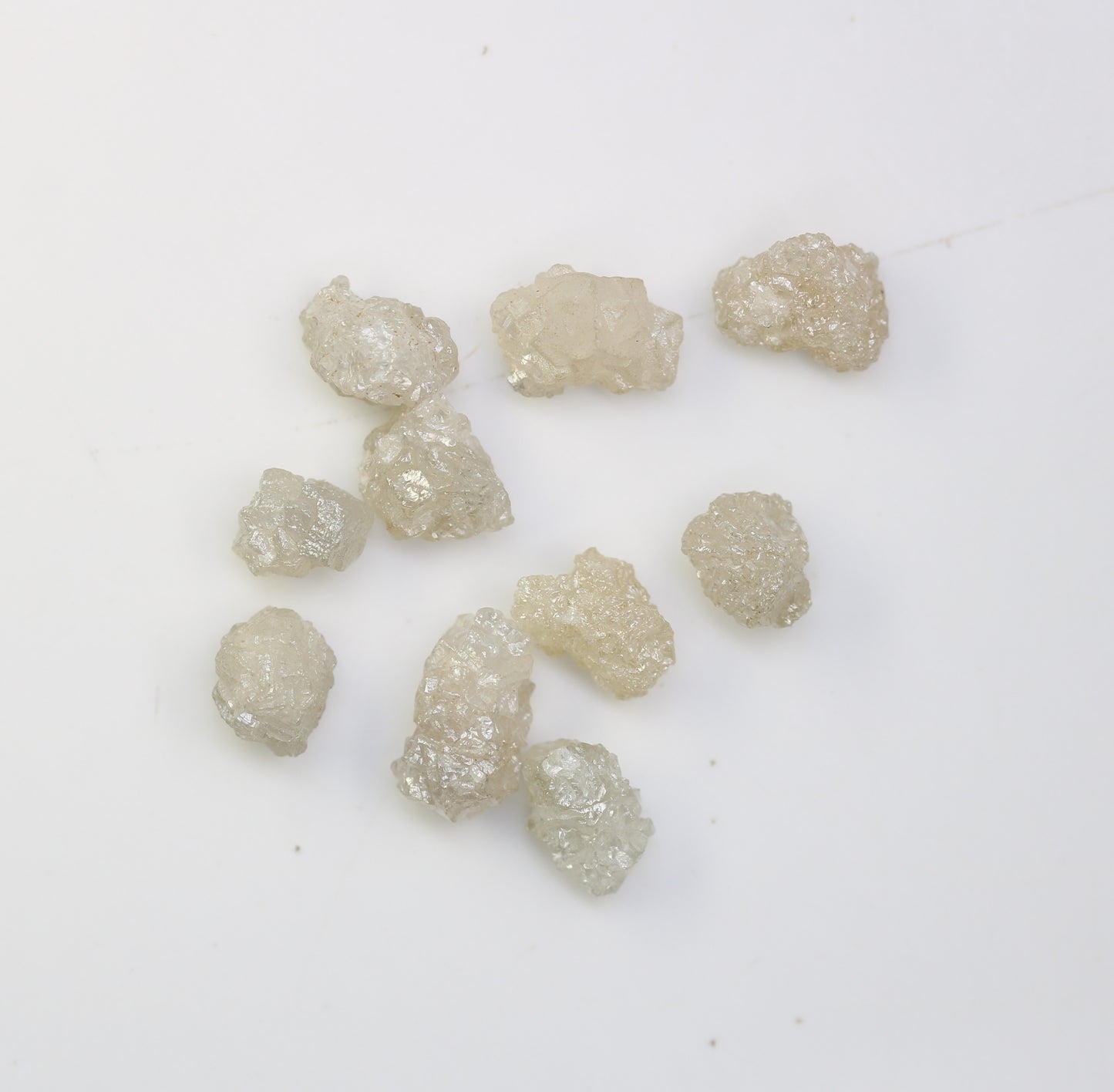 5.40 CT Rough Uncut White Grey Diamond For Engagement Ring - JayKrishna Diamond