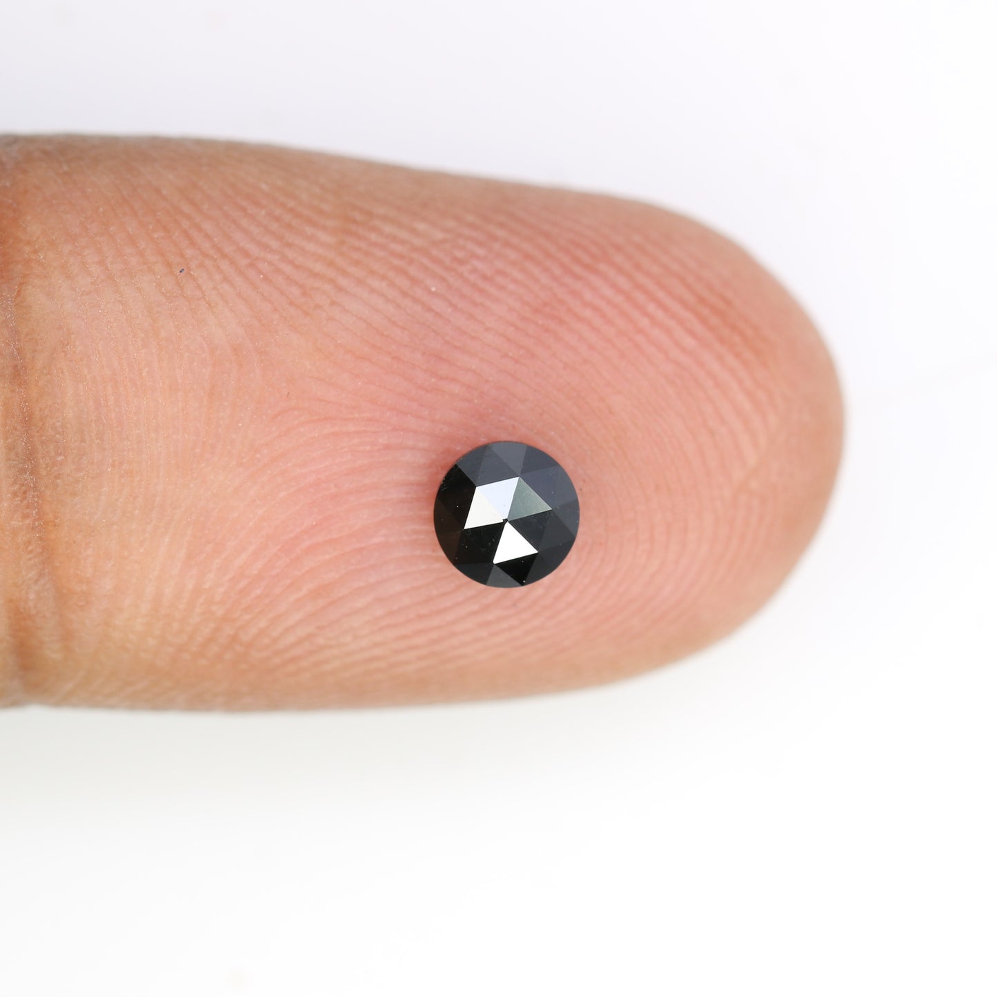 Unique 0.37 CT Black Round Rose Cut Diamond | Perfect for Wedding Rings - JayKrishna Diamond