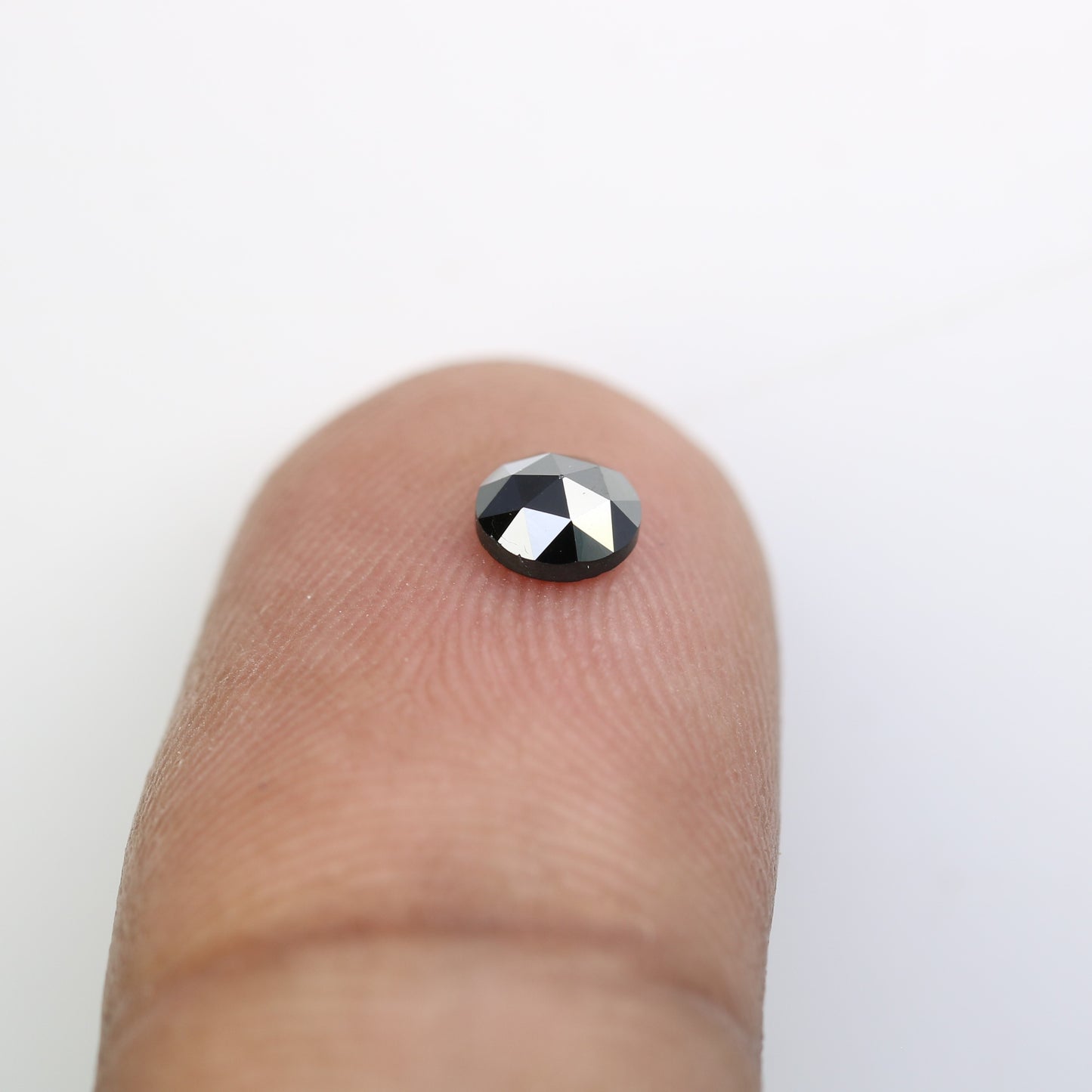 Unique 0.37 CT Black Round Rose Cut Diamond | Perfect for Wedding Rings - JayKrishna Diamond