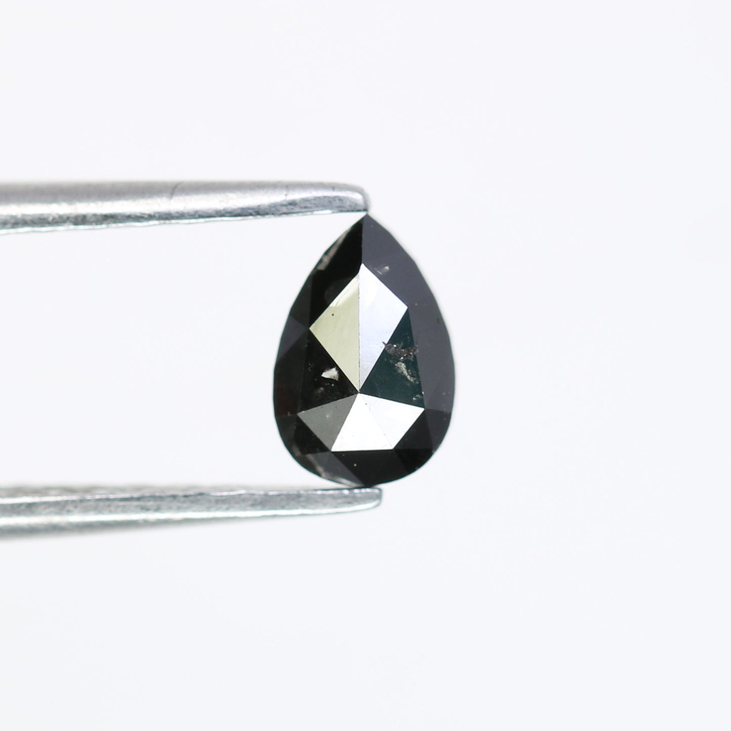 0.45 CT Pear Shaped Black Diamond for Engagement Ring and Unique Artisan Jewelry Design - JayKrishna Diamond
