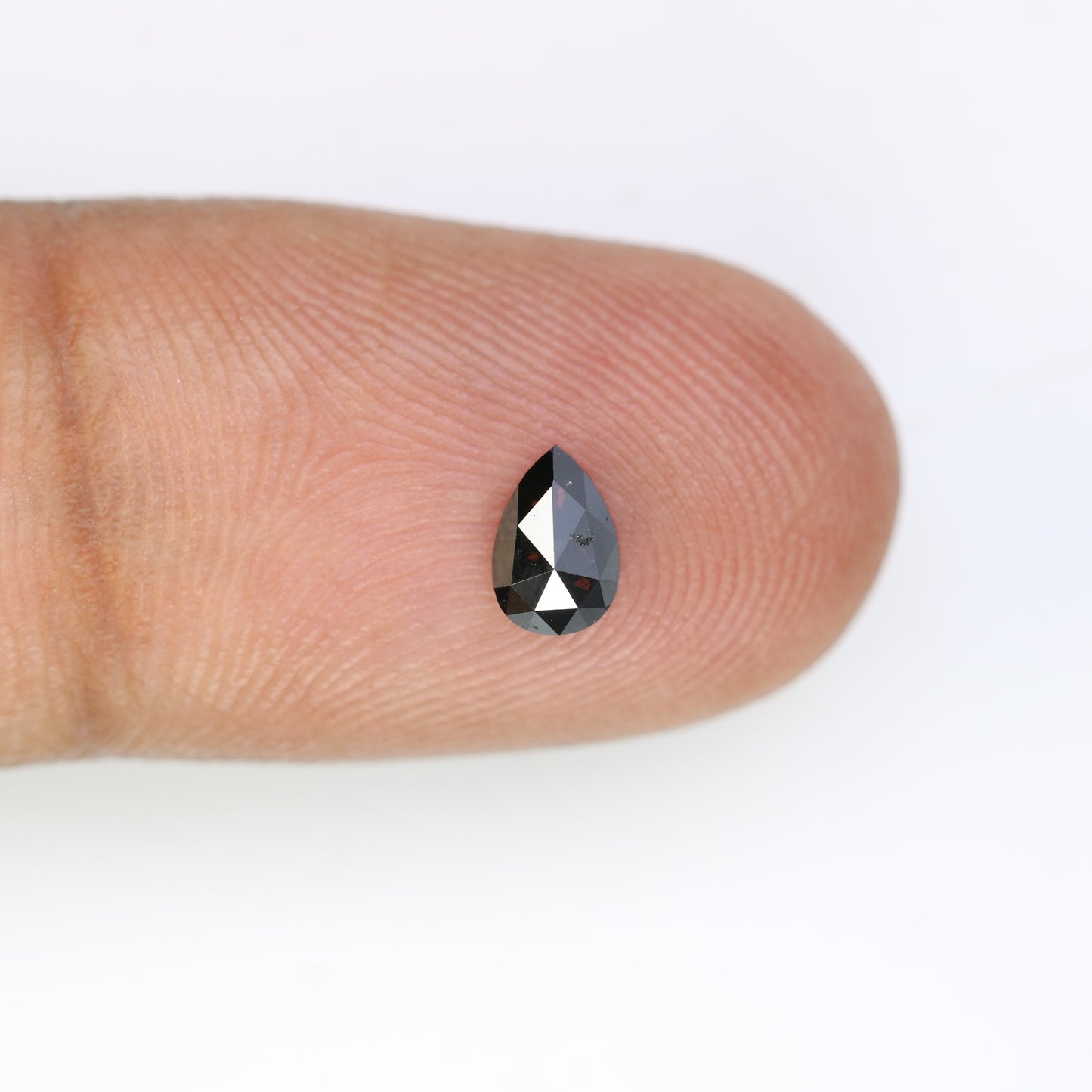 0.45 CT Pear Shaped Black Diamond for Engagement Ring and Unique Artisan Jewelry Design - JayKrishna Diamond