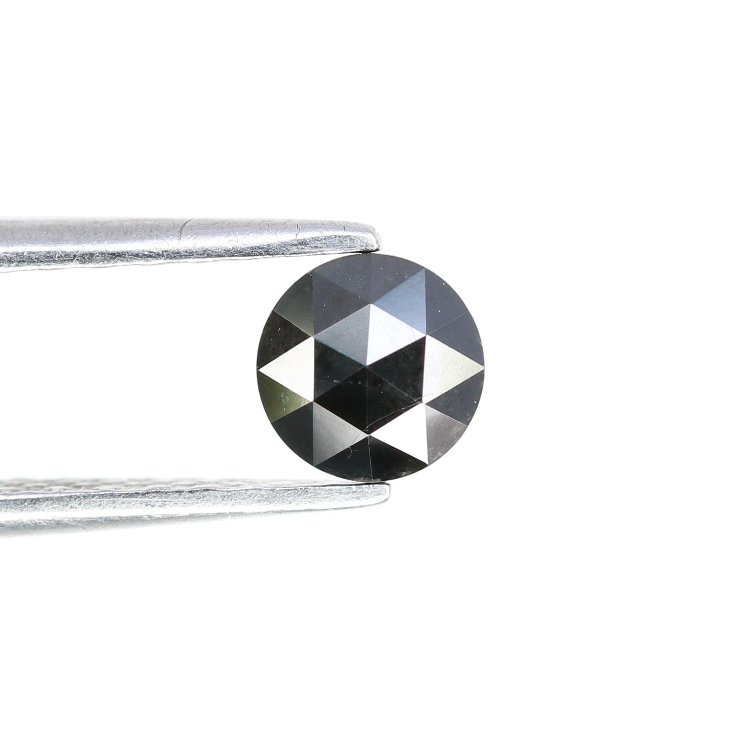 0.42 CT Natural Black Round Rose Cut Loose Diamond for Wedding Band and Unique Bridal Jewelry - JayKrishna Diamond