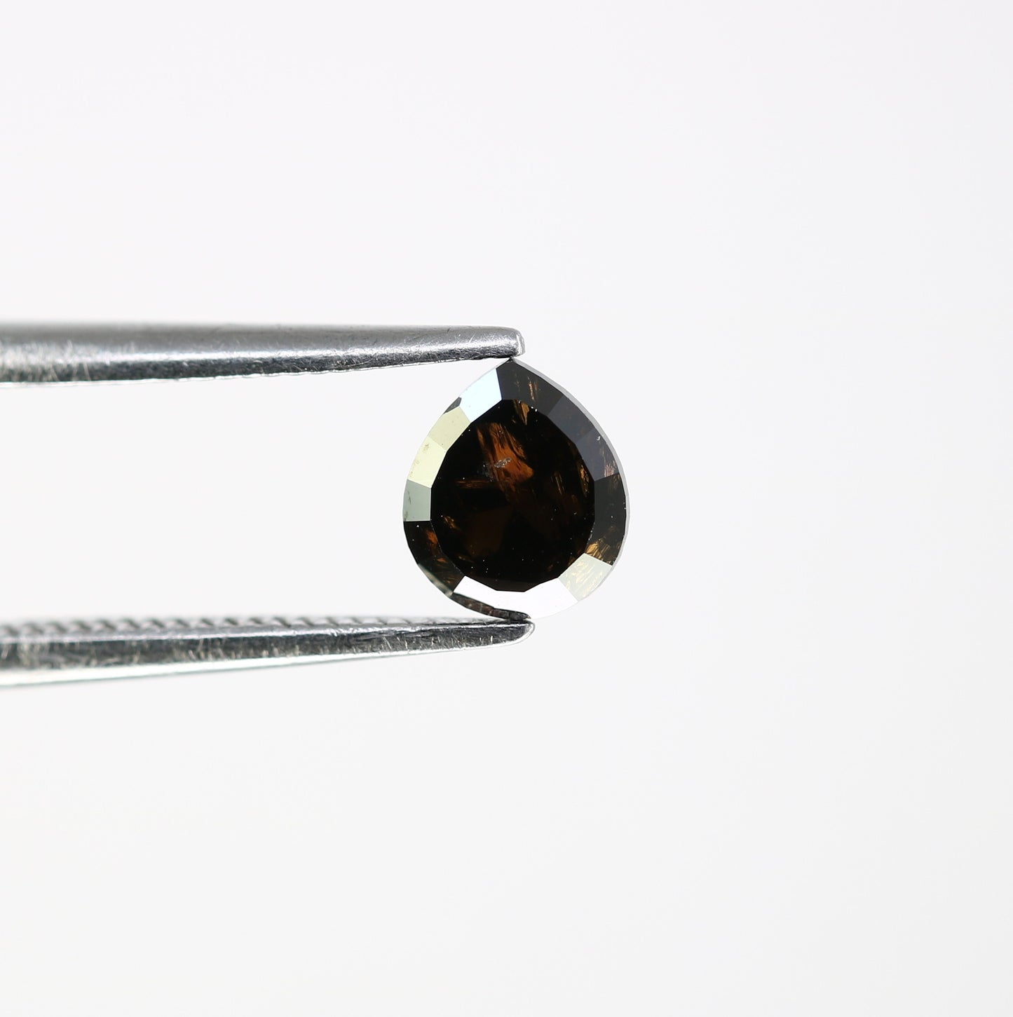 0.66 CT 5.60 MM Natural Fancy Black Pear Cut Diamond for Designer Ring - Unique Gemstone for Custom Jewelry Creations - JayKrishna Diamond