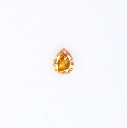 0.08 CT Fancy Brown Pear Shape Salt and Pepper Loose Diamond for Engagement Rings Necklaces Earrings Bracelets