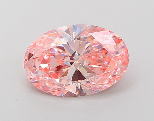 3 CT Pink Oval Lab Grown Diamond for Necklace | IGI Certified | Best for Earrings or Anniversary Gift | Gift for Wife